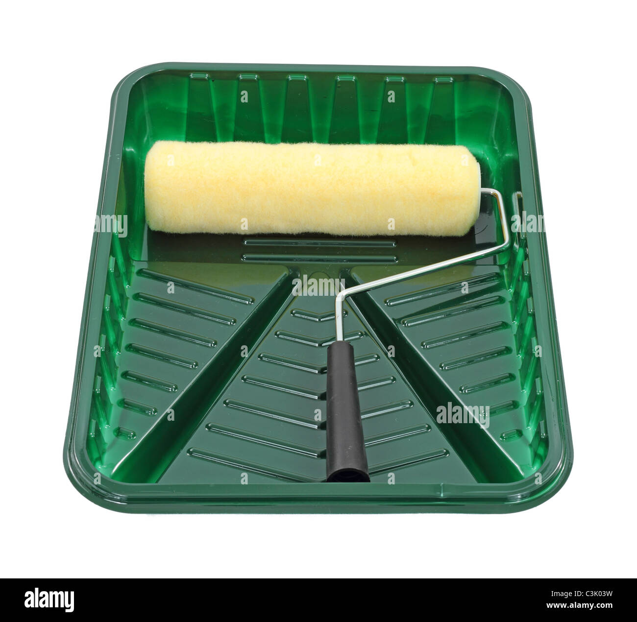 New Paint Roller With Tray Stock Photo Alamy