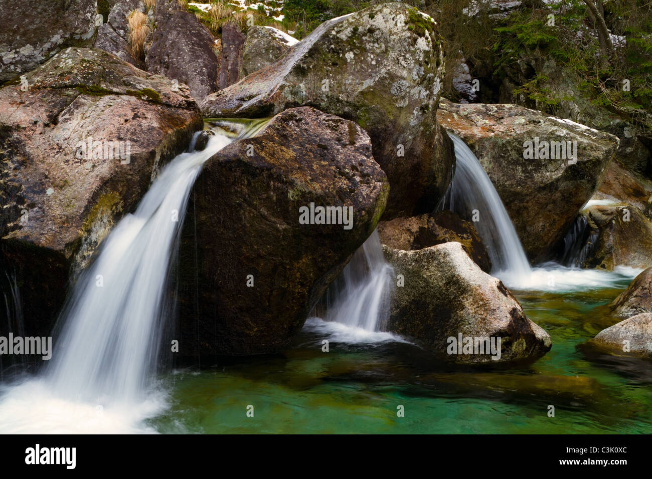 Creek cascade Stock Photo