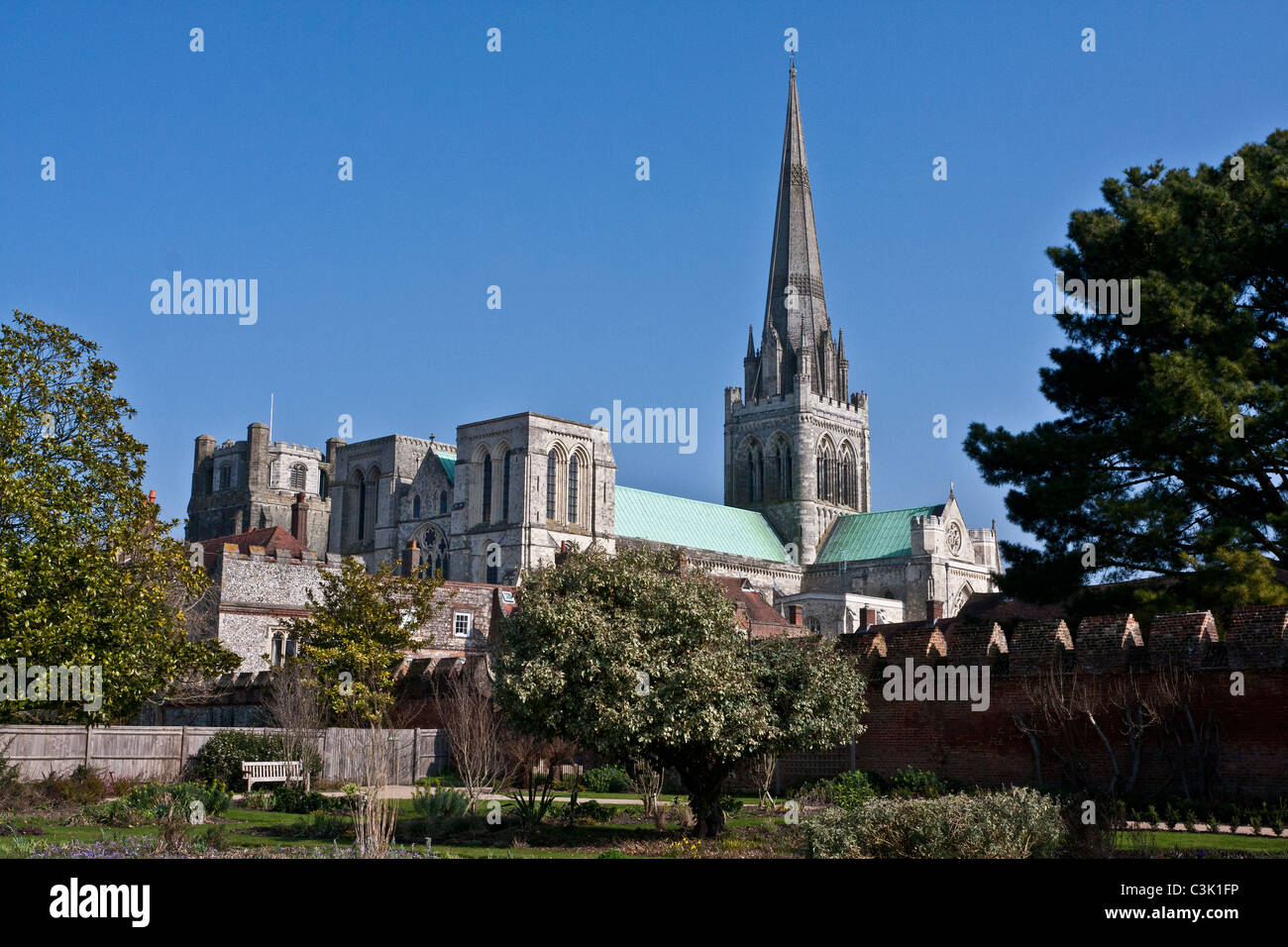 Chichester Cathedral, West Sussex from the newly restored