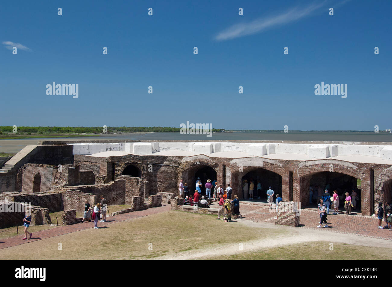 South Carolina, Charleston, Fort Sumter National Monument. Stock Photo