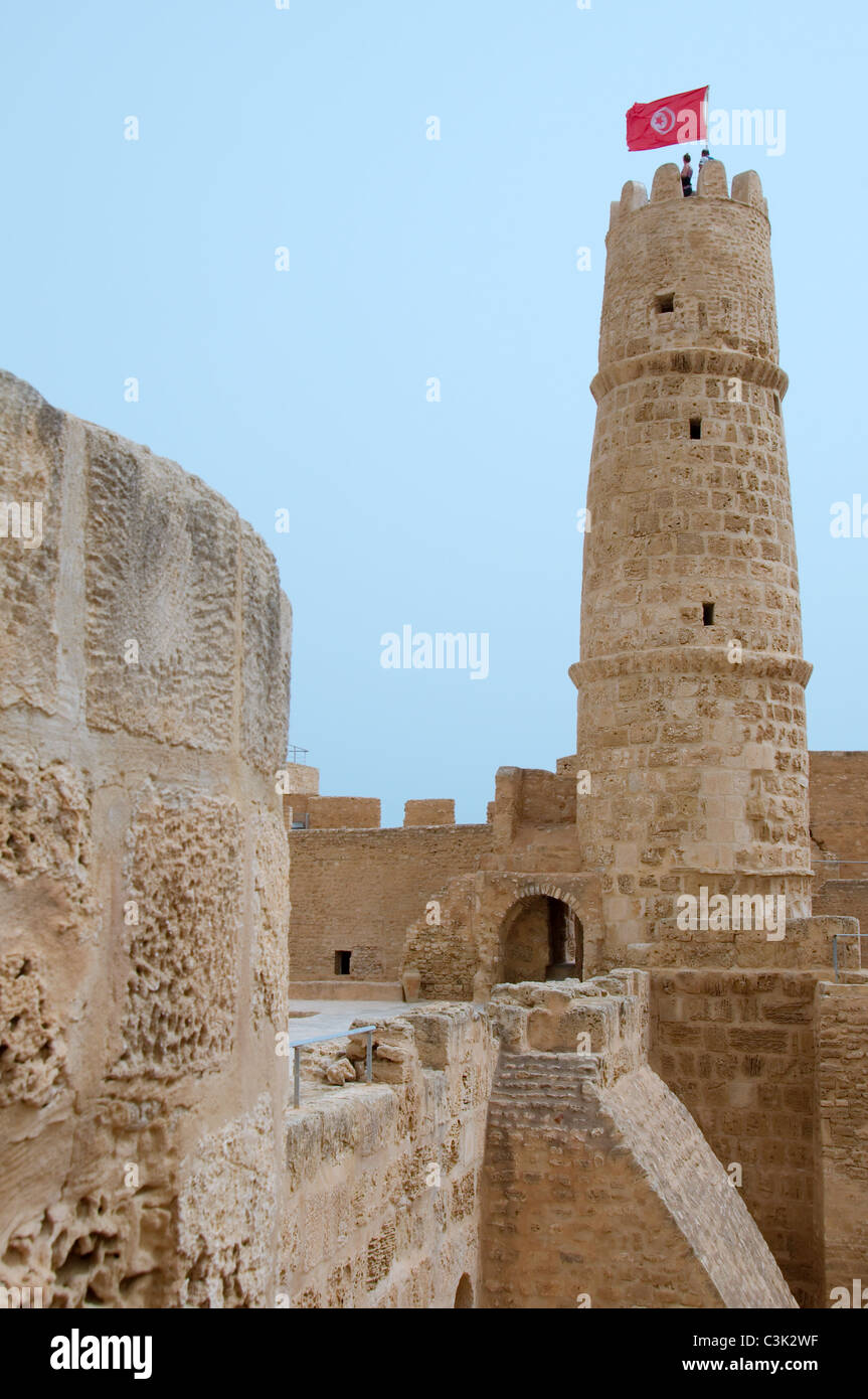 Ribat, fortification, Sousse, Tunisia, Africa Stock Photo