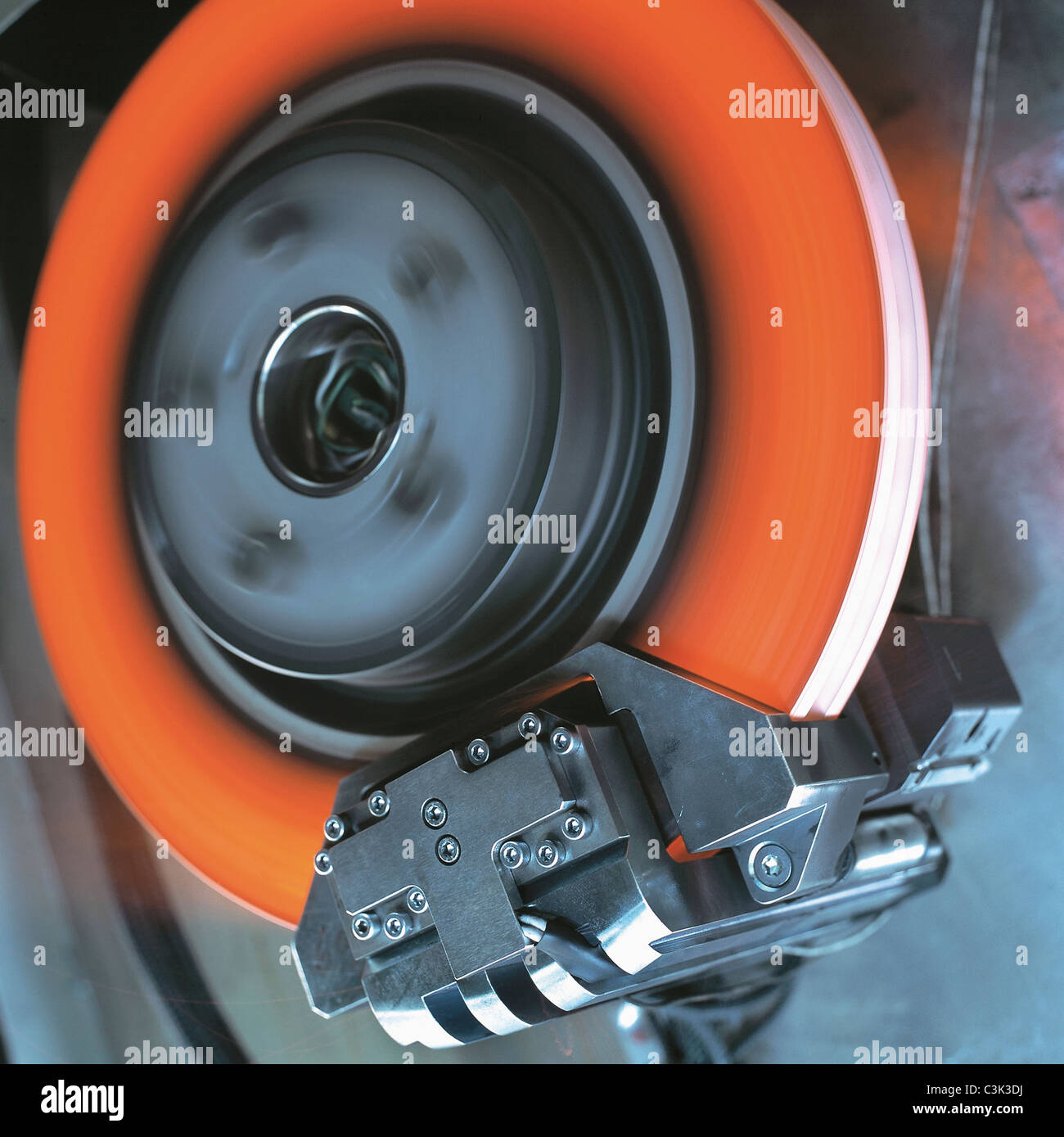 Glowing hot brake disc, close up Stock Photo - Alamy