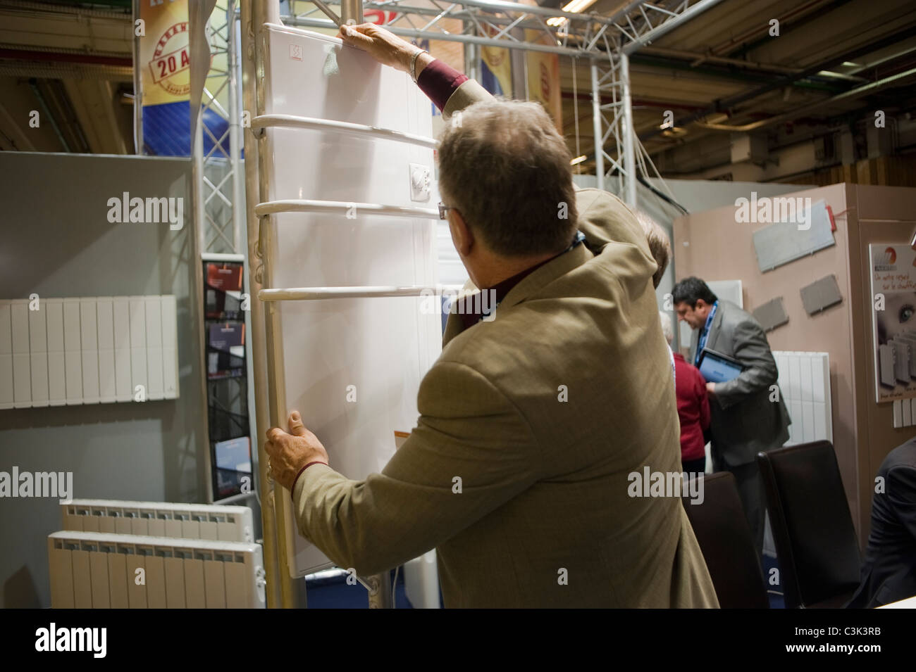 Paris, France, People Visiting Industrial Trade Show,