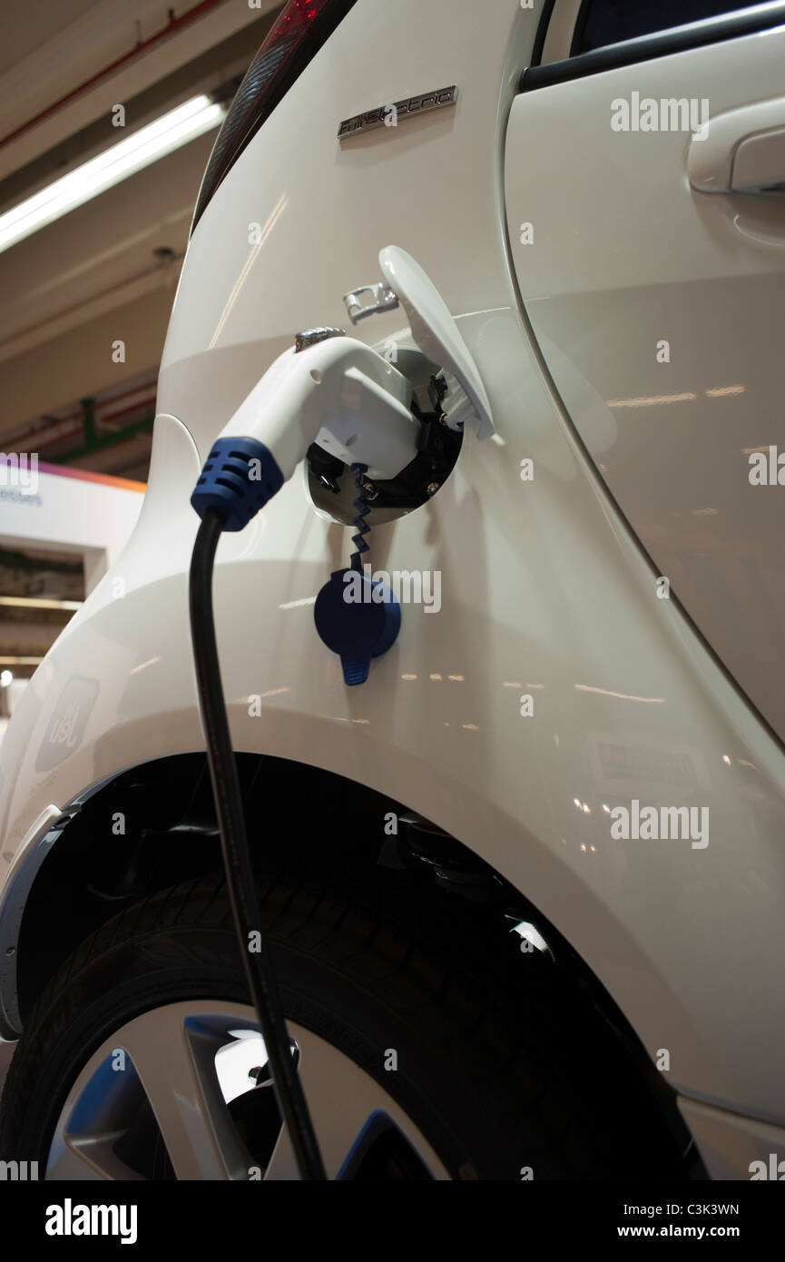 Paris, France, Electric Car Charger, Detail, Display plug in Stock