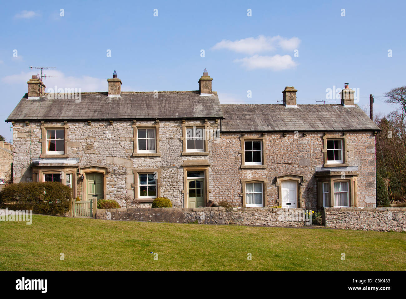 House in the village of Austwick, part of the Yorkshire Dales national park, England, UK Stock Photo