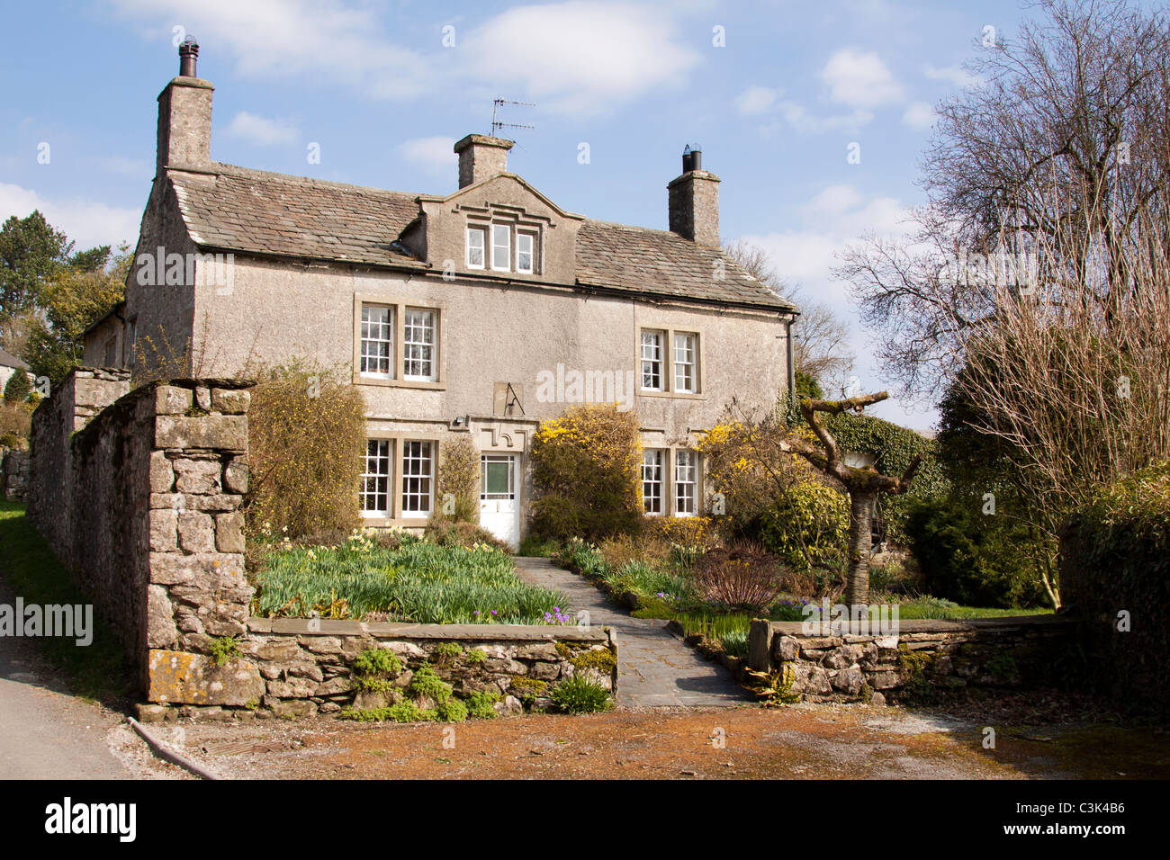 House in the village of Austwick, part of the Yorkshire Dales national park, England, UK Stock Photo