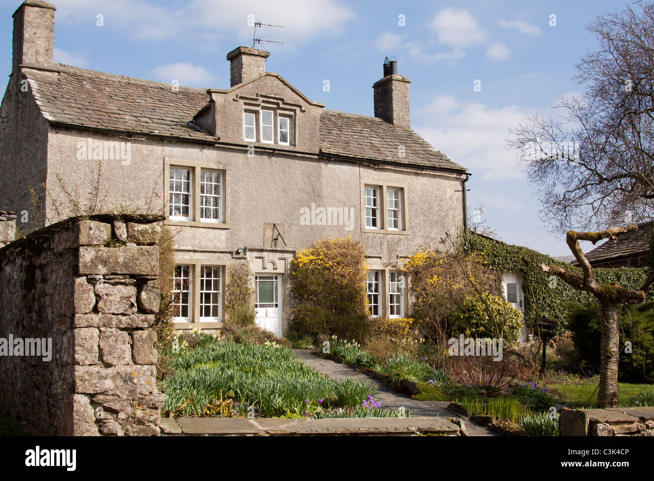 House in the village of Austwick, part of the Yorkshire Dales national
