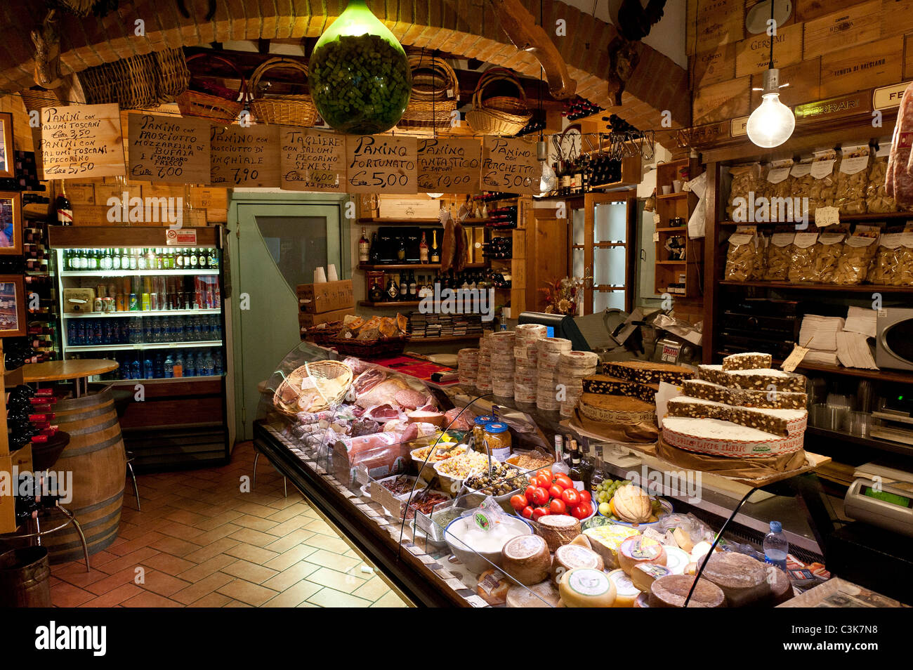 Artisan produce Italian shop Stock Photo - Alamy