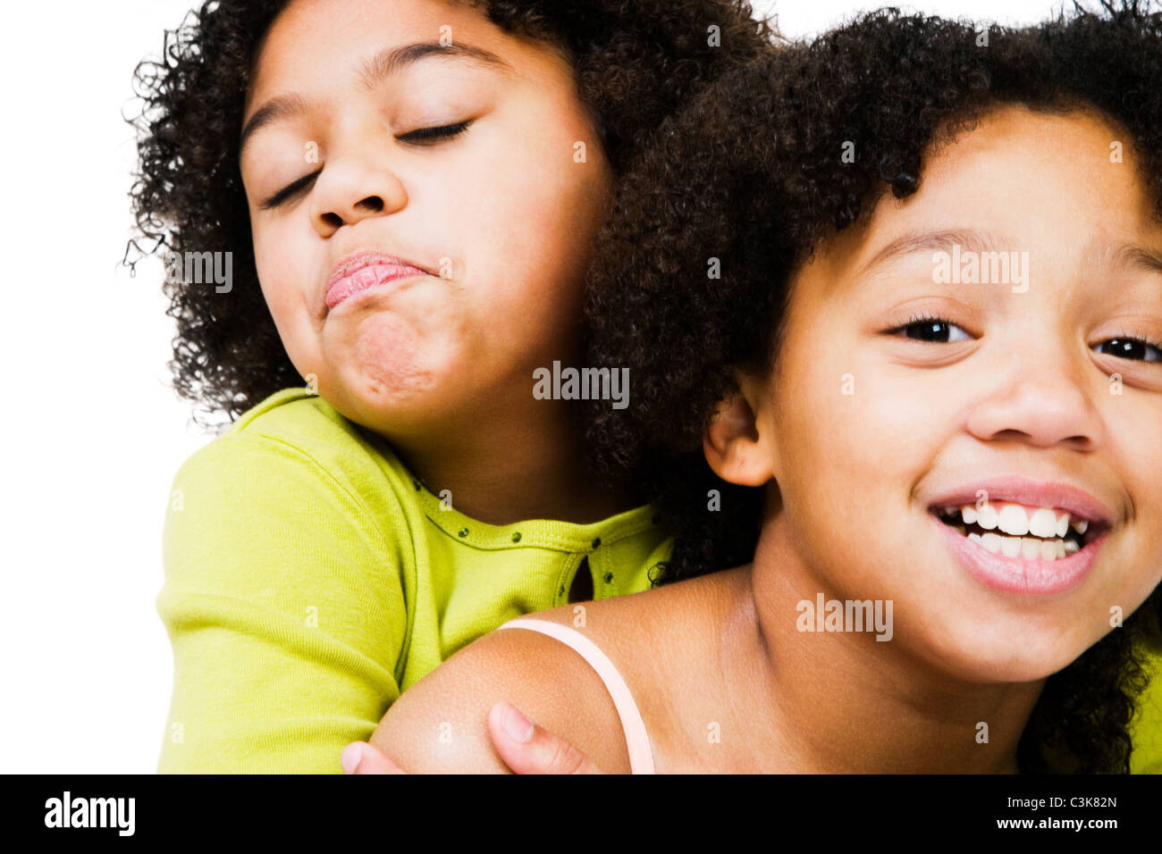 Close up african american girls hi-res stock photography and images - Alamy