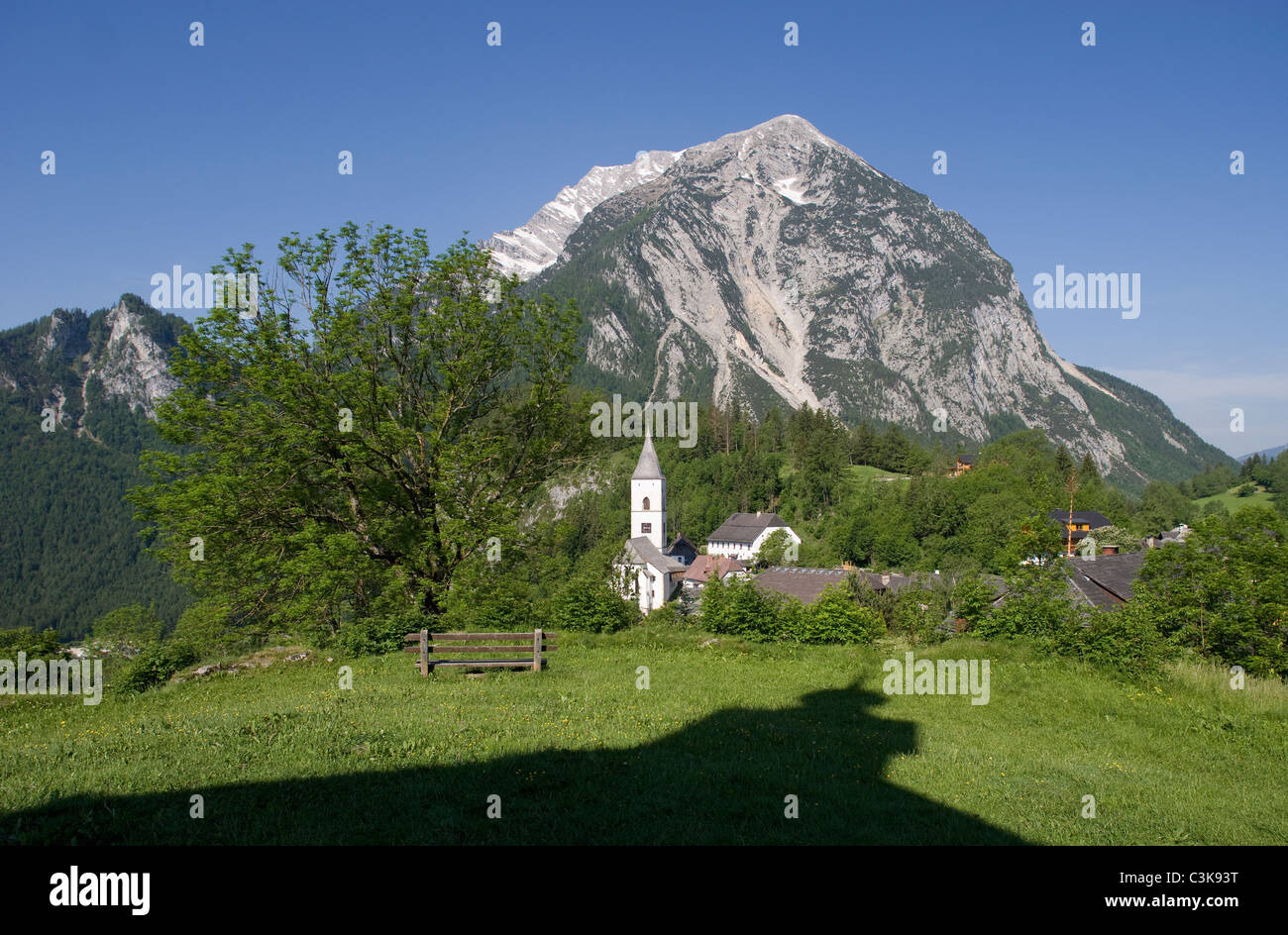 Austria, Styria, Purgg-Trautenfels, View of church heiliger georg Stock Photo