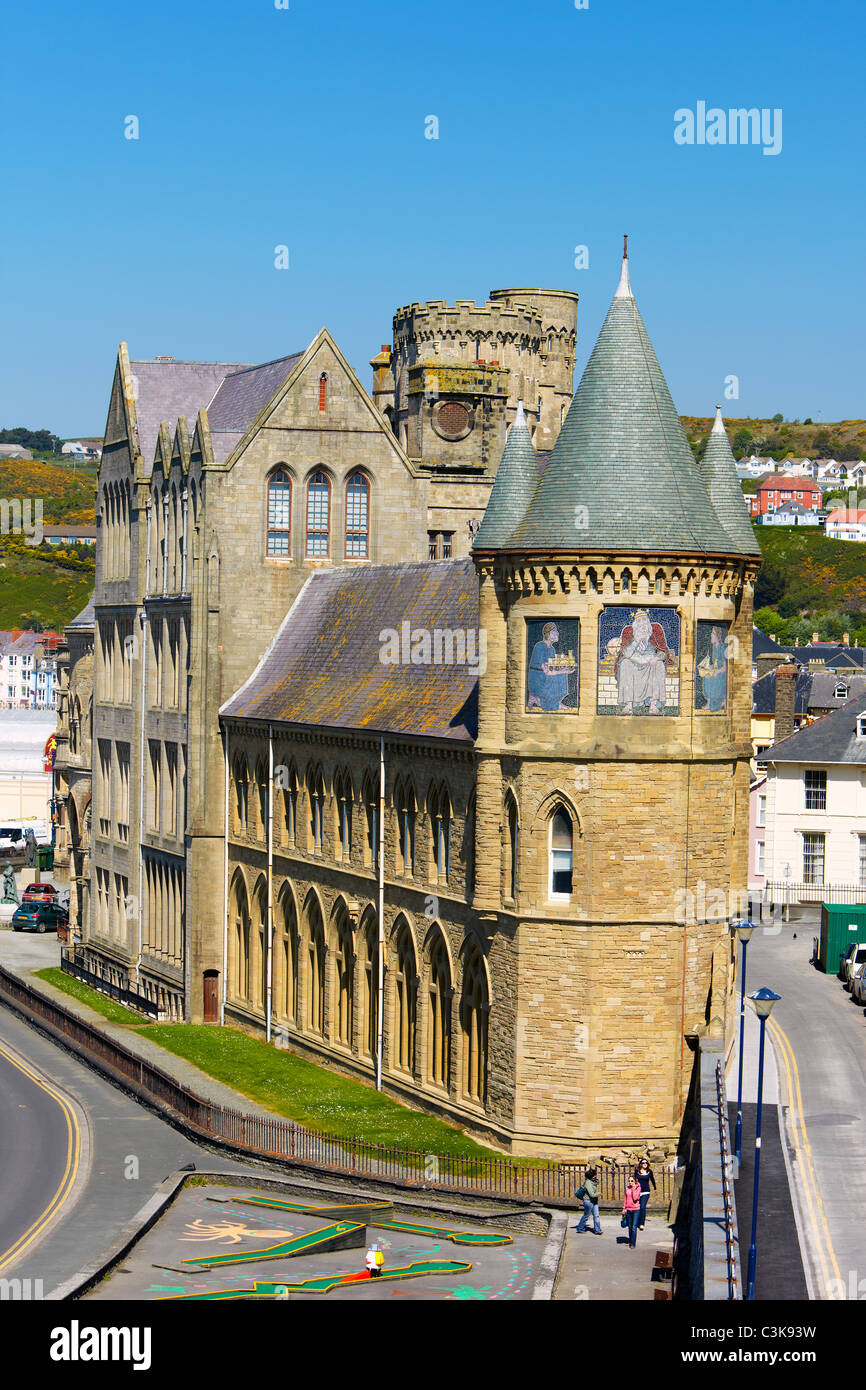 Old College, Aberystwyth University, Aberystwyth, Ceredigion, Wales, UK Stock Photo