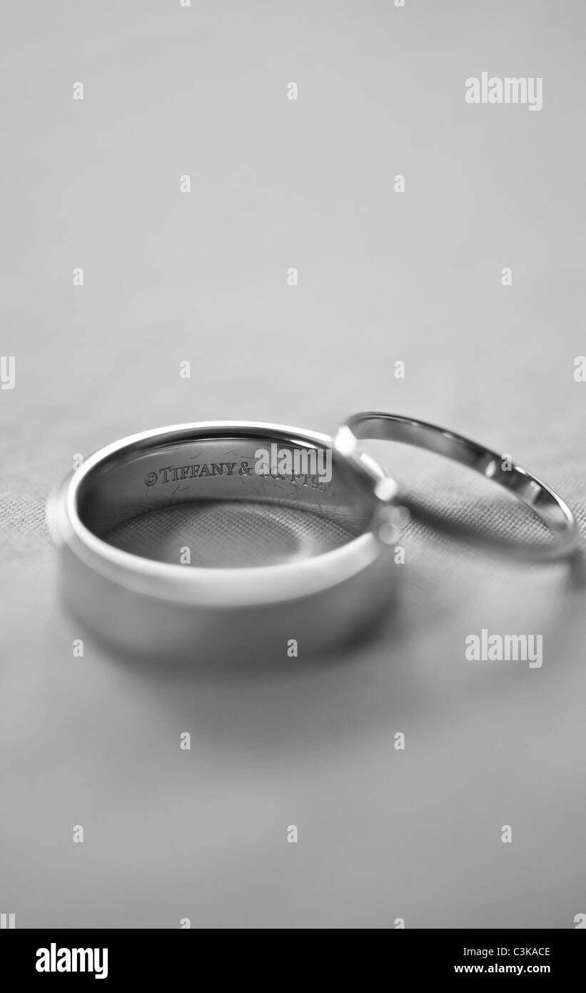 Tiffany wedding rings Stock Photo Alamy
