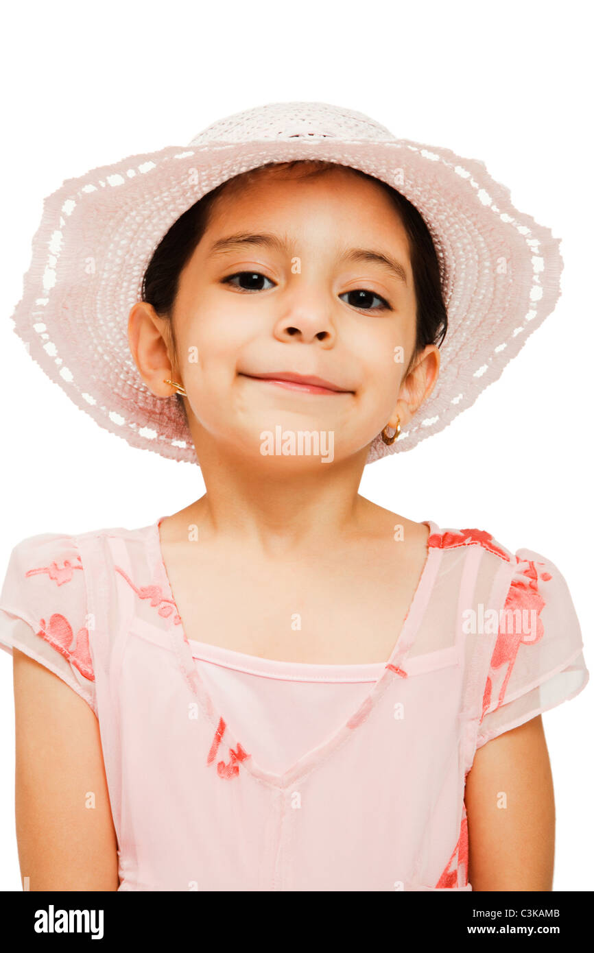 Close-up of a girl smiling isolated over white Stock Photo - Alamy