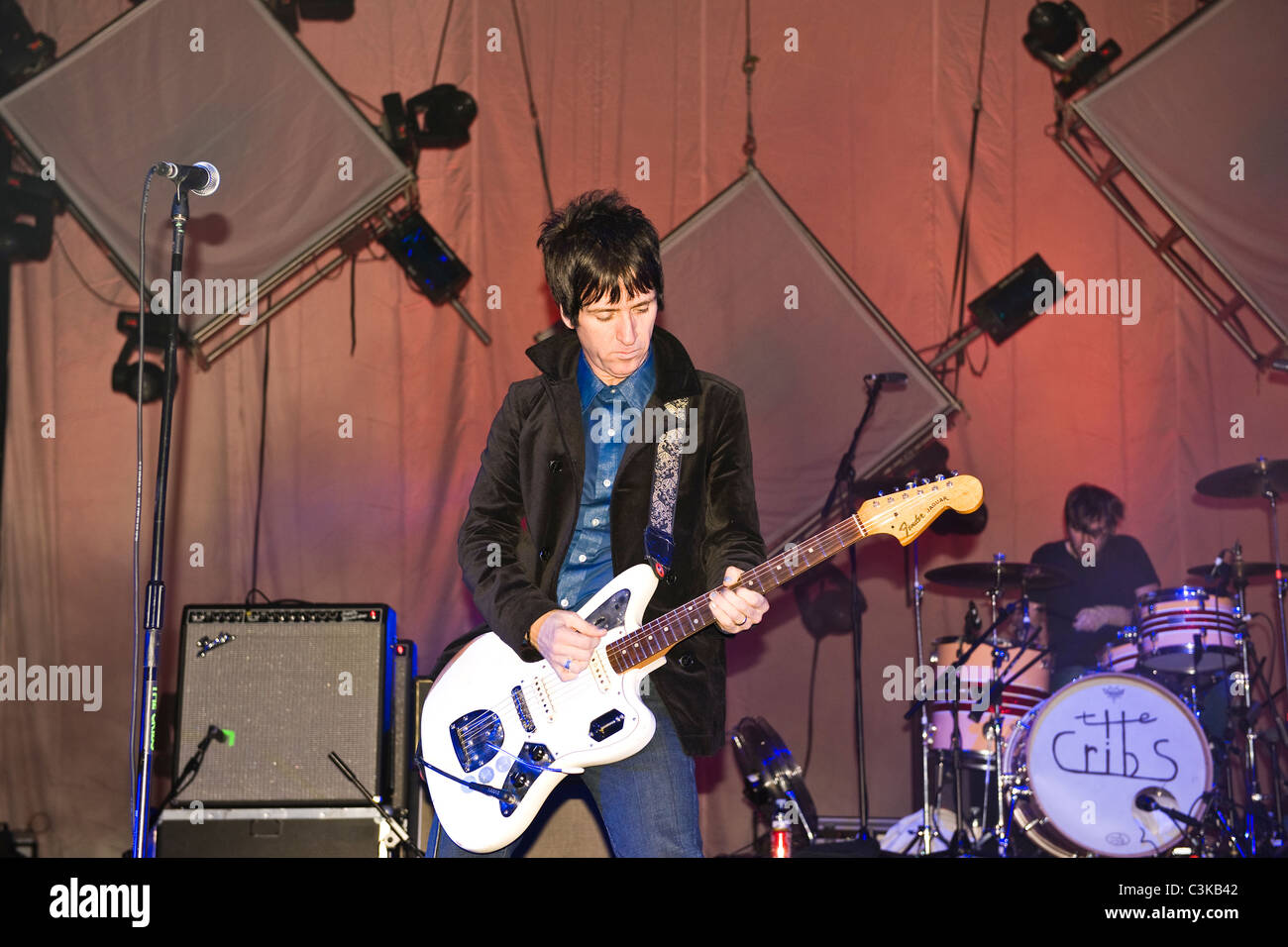 Johnny Marr of The Cribs performing at the O2 Academy, Brixton. London