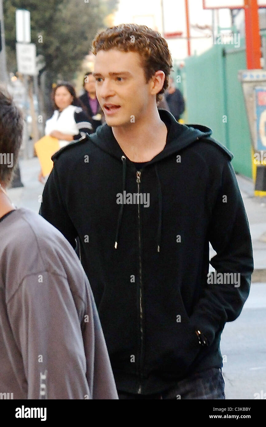 Paparazzi justin timberlake 031209 hi-res stock photography and