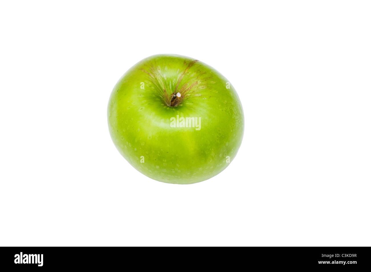Single Green Apple Close up shot one green hi-res stock photography and images - Alamy