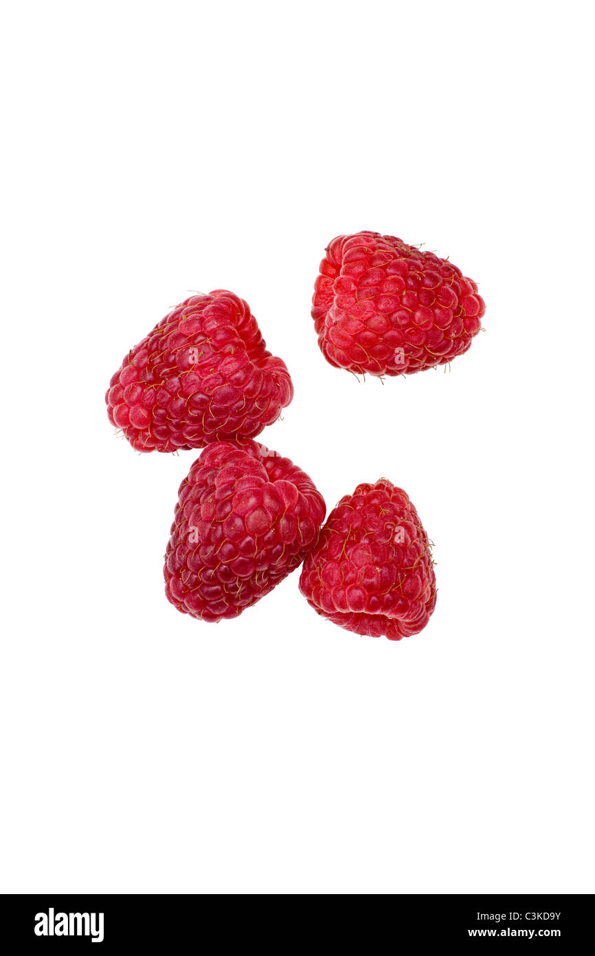 Food close up raspberries Cut Out Stock Images & Pictures - Alamy