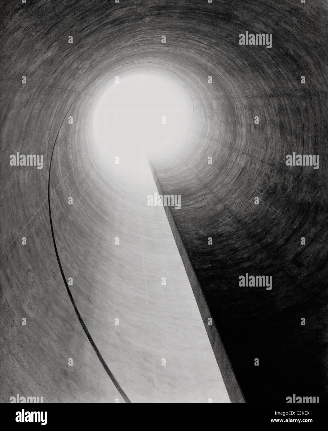 View upwards from sewer Stock Photo