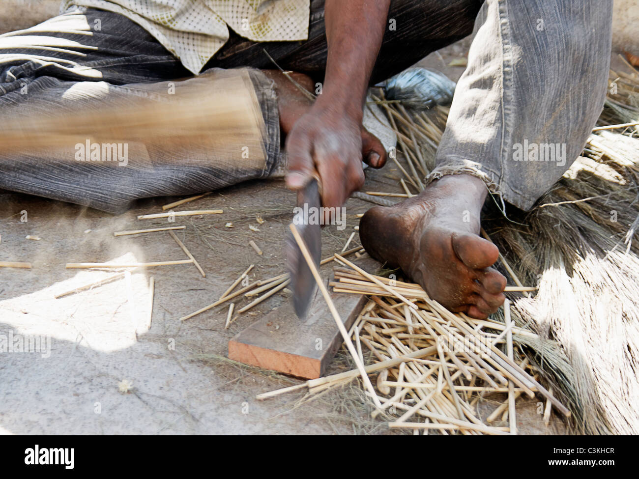 India brooms hi-res stock photography and images - Alamy