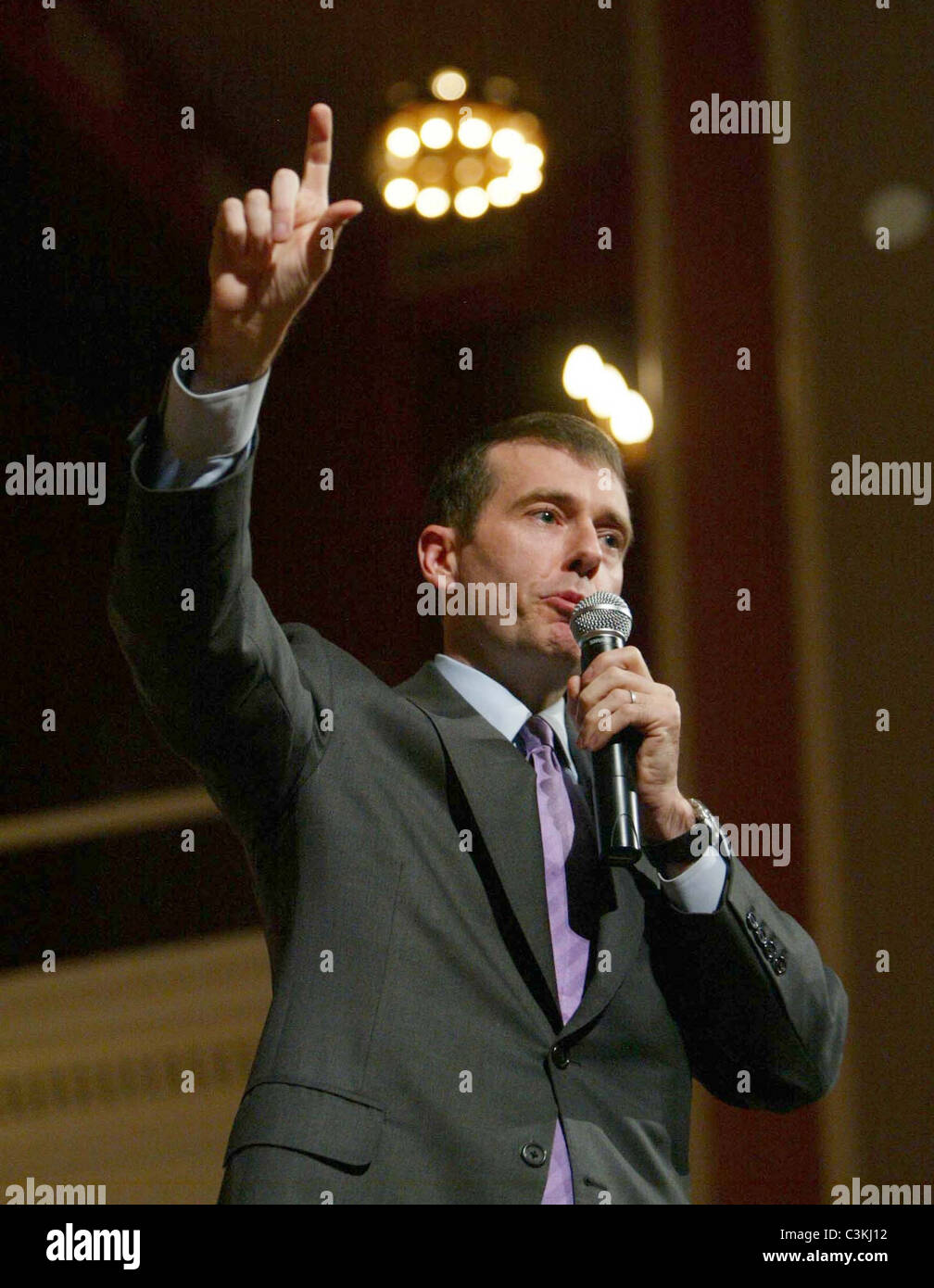 Political Strategist David Plouffe best known as the chief campaign manager for Barack Obama's 2008 presidential campaign Stock Photo