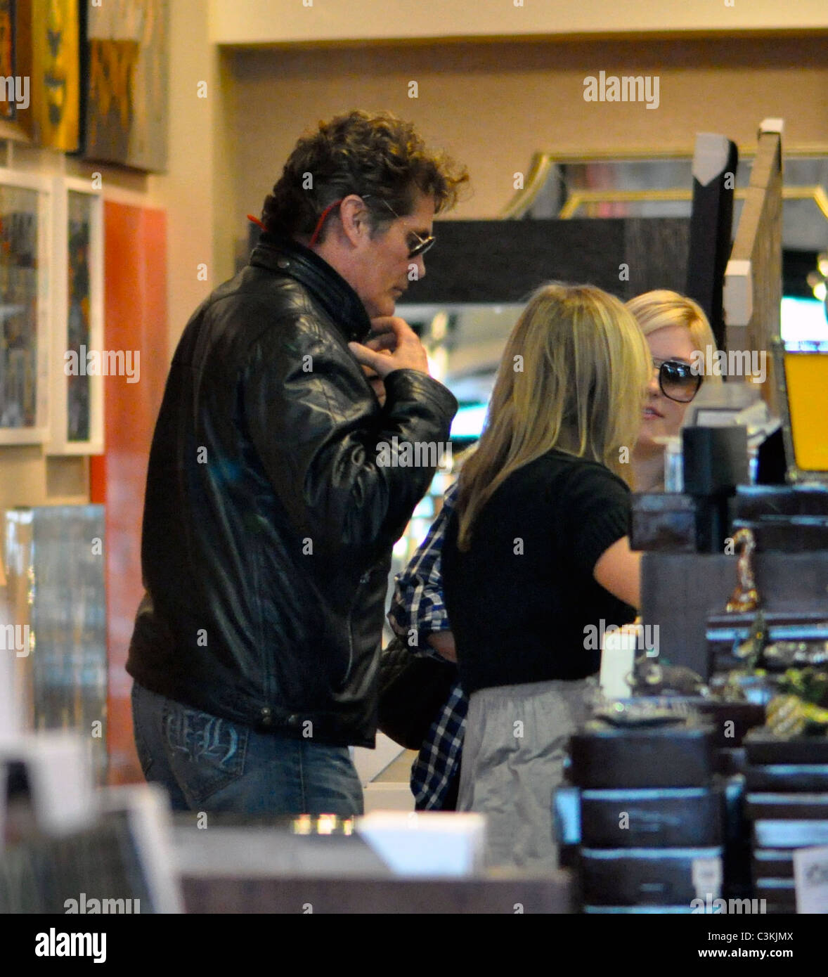 David Hasselhoff and daughter Hayley Hasselhoff shop at Z Gallerie in