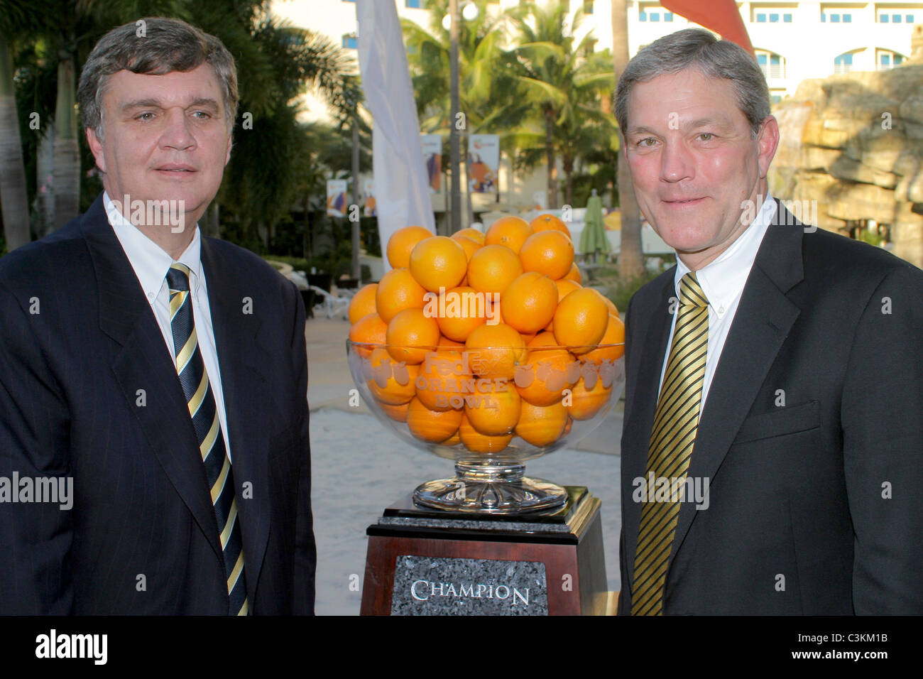 Tech Head Coach Paul Johnson and University of Iowa Head Coach