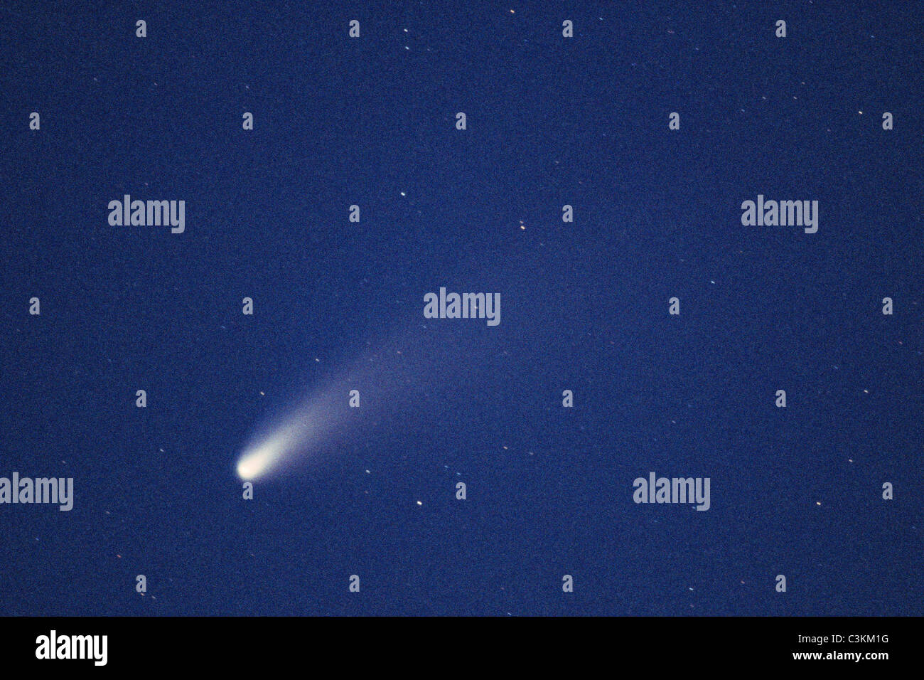 Comet on sky Stock Photo