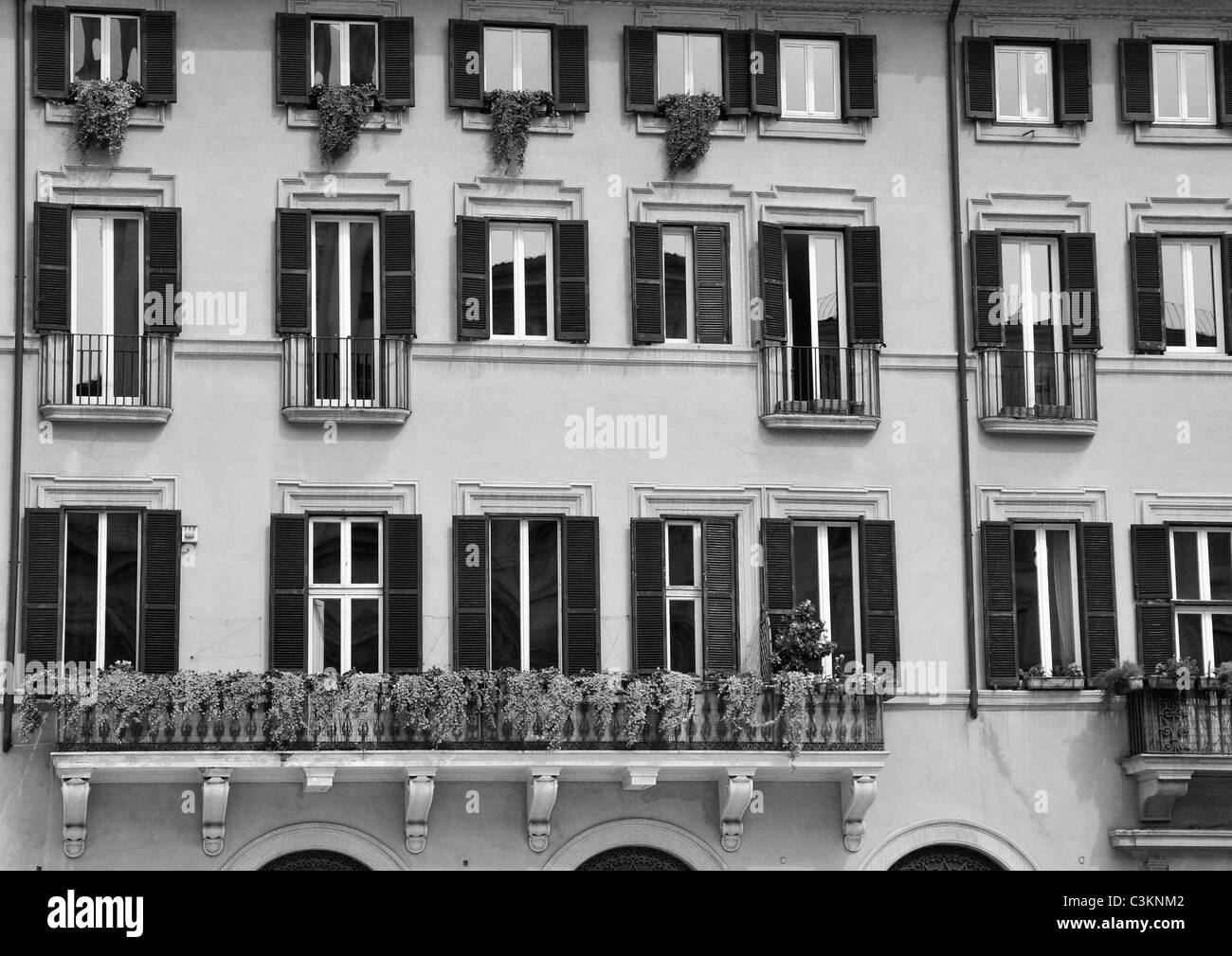 Apartments overlooking Piazza Navona , Rome, Italy Stock Photo Alamy