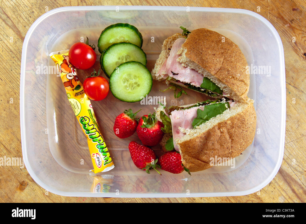 Healthy lunch boxes for children Stock Photo - Alamy