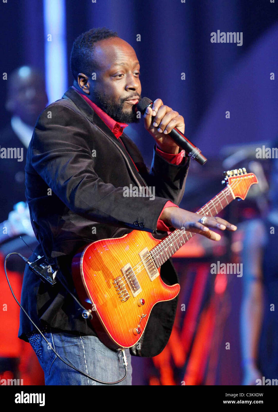 Singer/Rapper Wyclef Jean performs for the Nobel Peace Prize Concert hosted  by Will Smith and Jada Pinkett Smith at the Oslo Stock Photo - Alamy