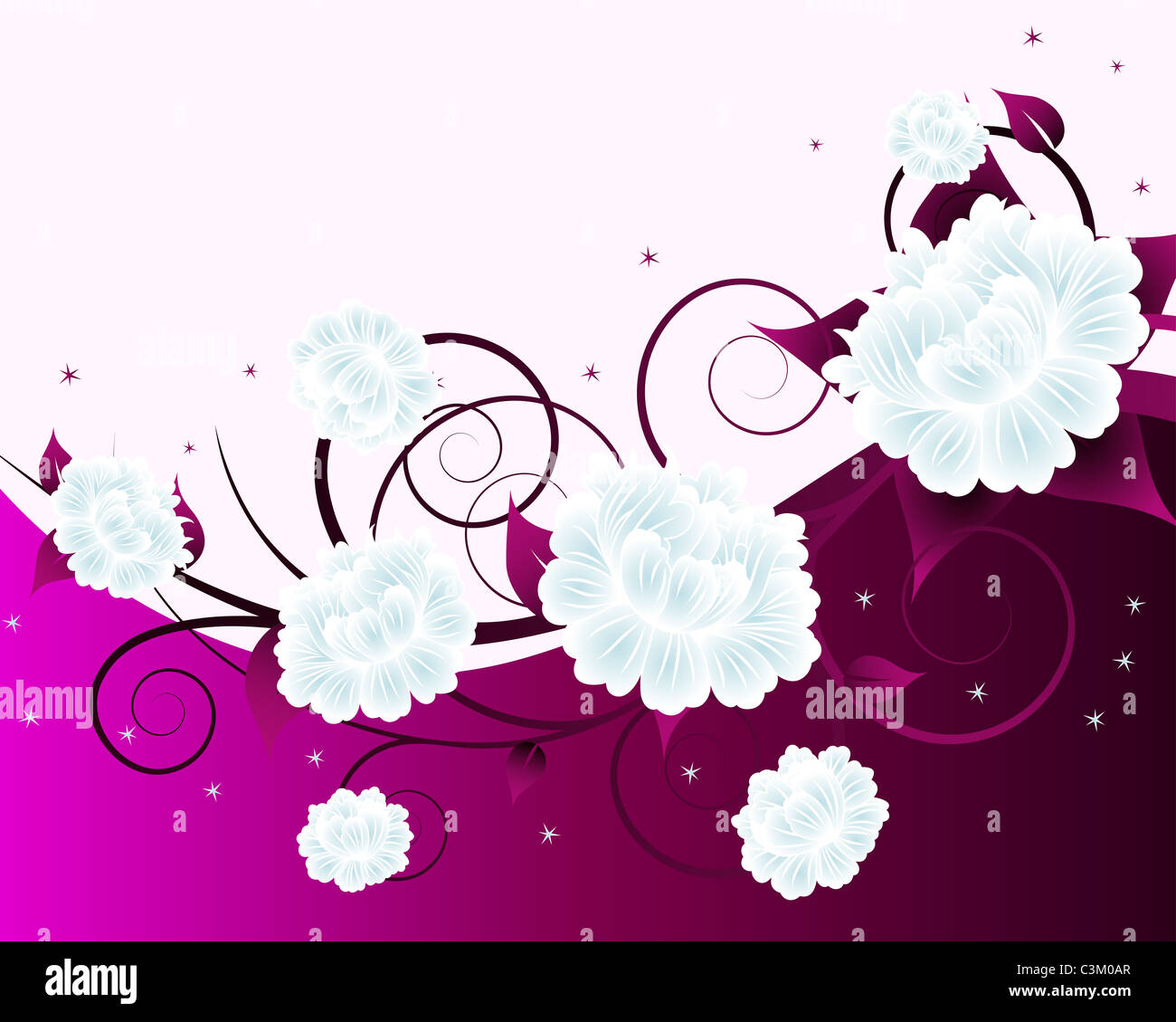 Floral background for design use. Vector illustration Stock Photo Alamy
