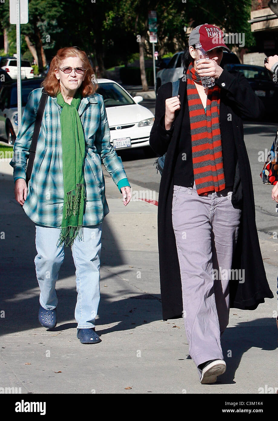 Sarah Silverman out and about with her mother Beth Ann Silverman and sister looking comfortable Los Angeles, California - Stock Photo