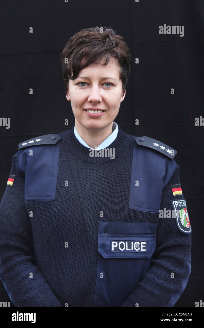 Birgit Riedesel, captian, head police school Kunduz Stock Photo