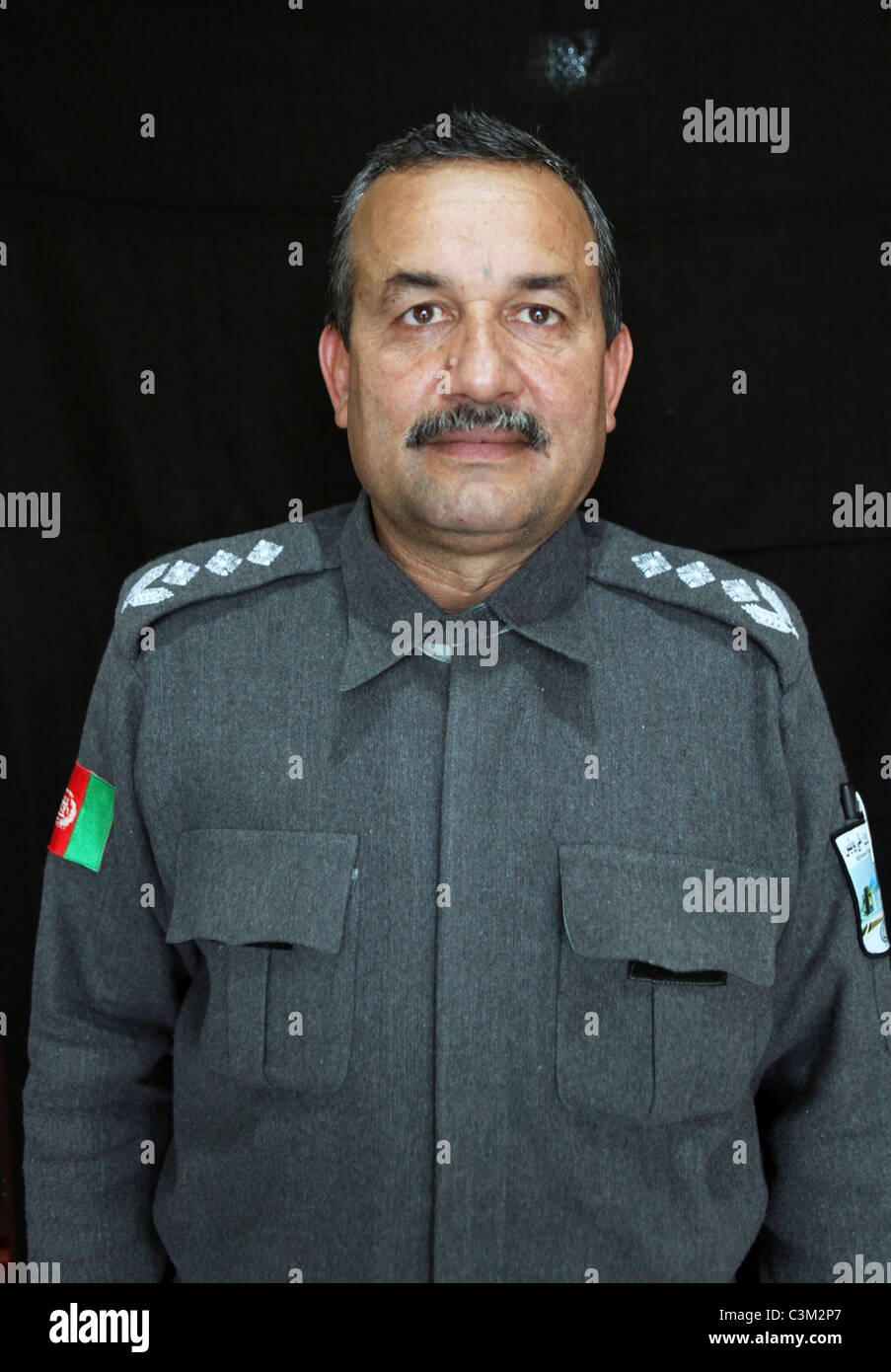 Abdul Rahman Aqtash. Head NDS and dept police chief Kunduz Stock Photo
