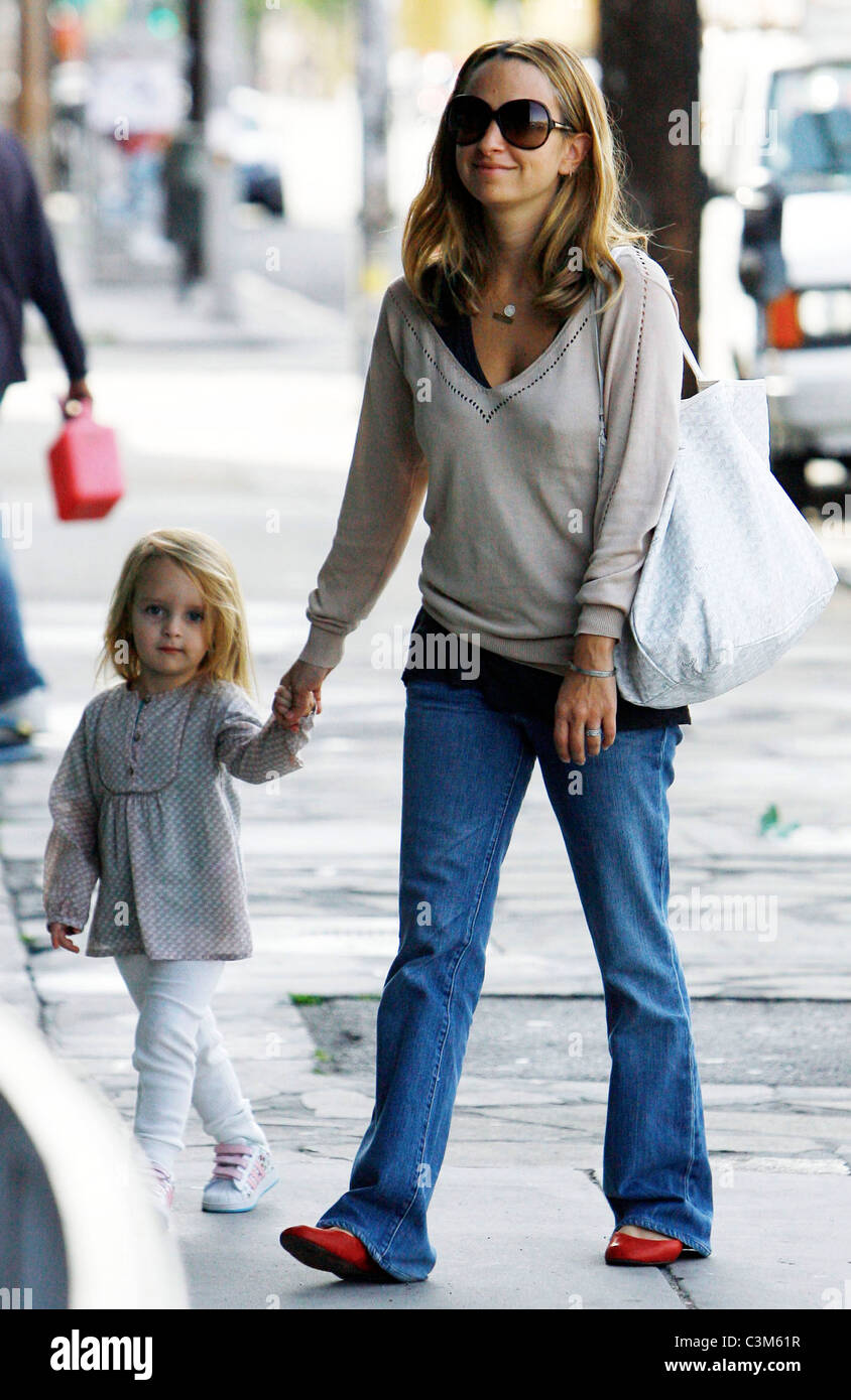 Actor Tobey Maguire with his family after having breakfast Beverly