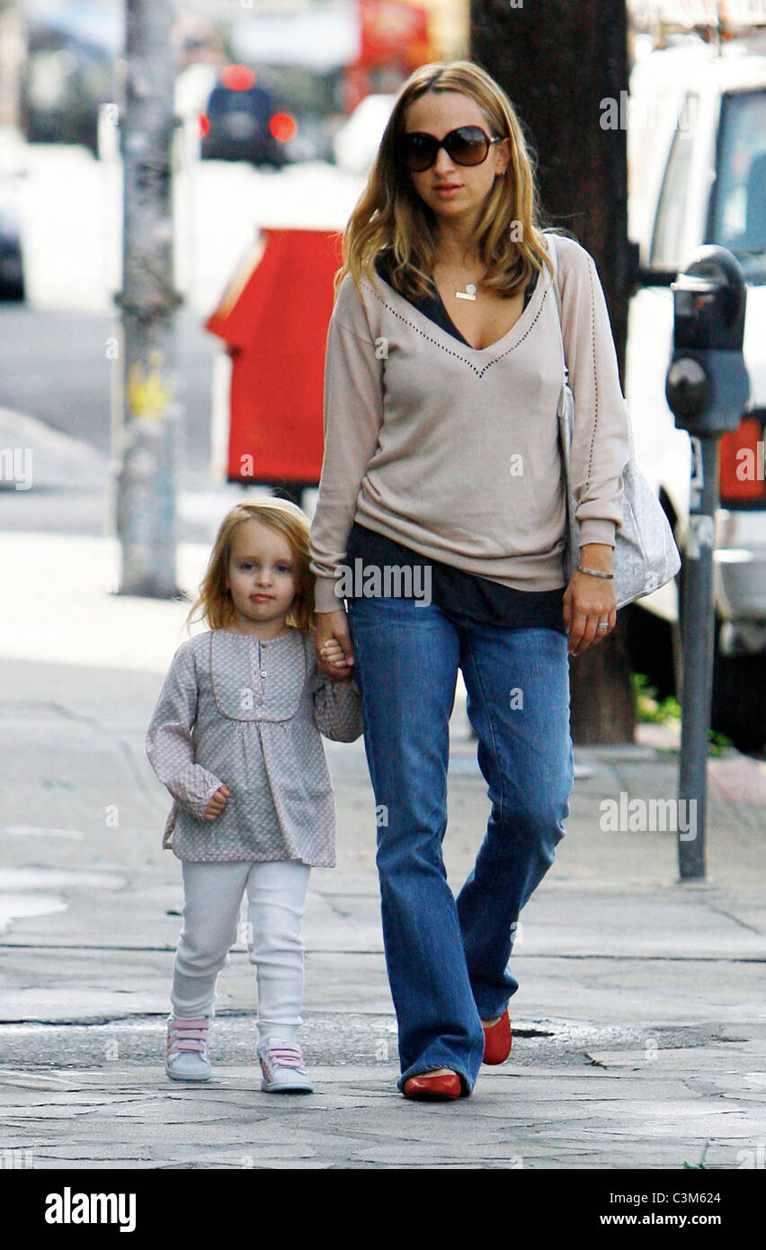 Actor Tobey Maguire with his family after having breakfast Beverly