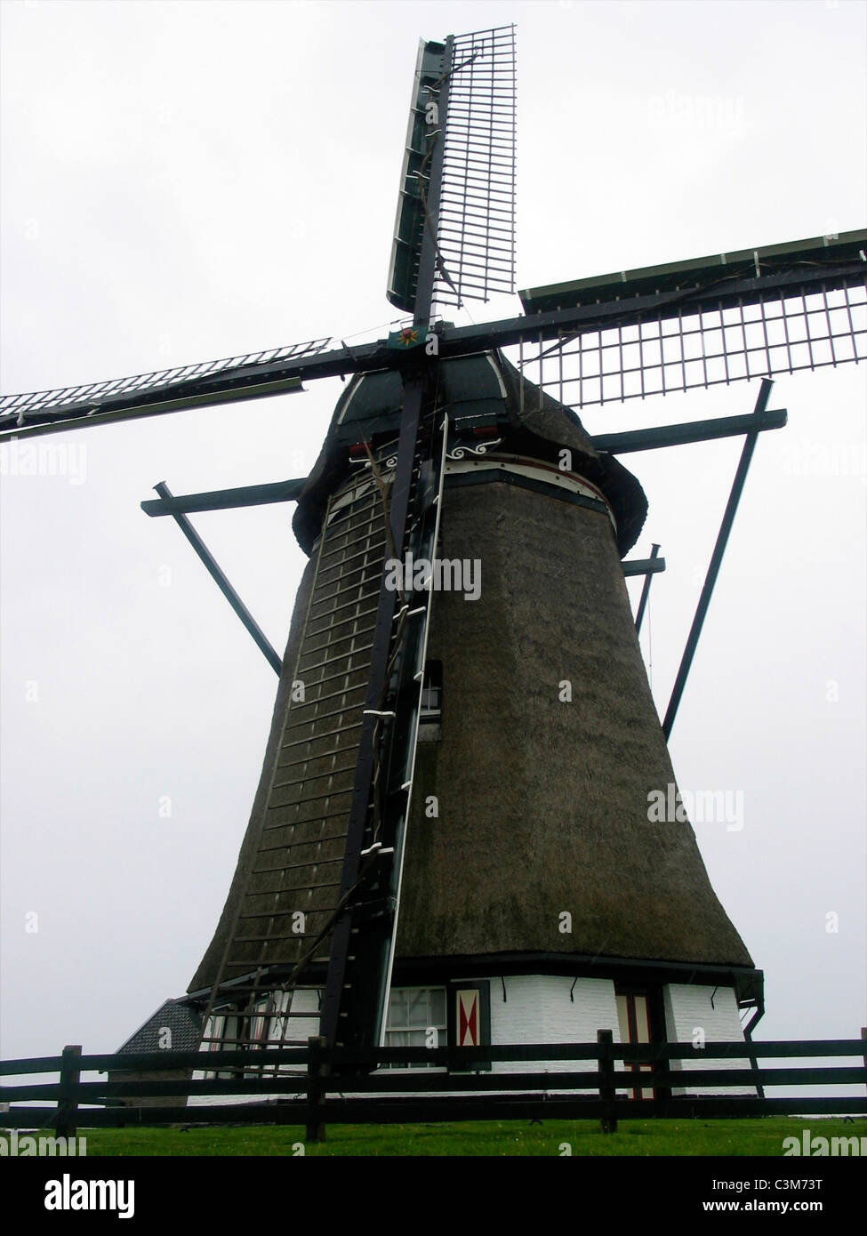 windmill in The Netherlands Stock Photo
