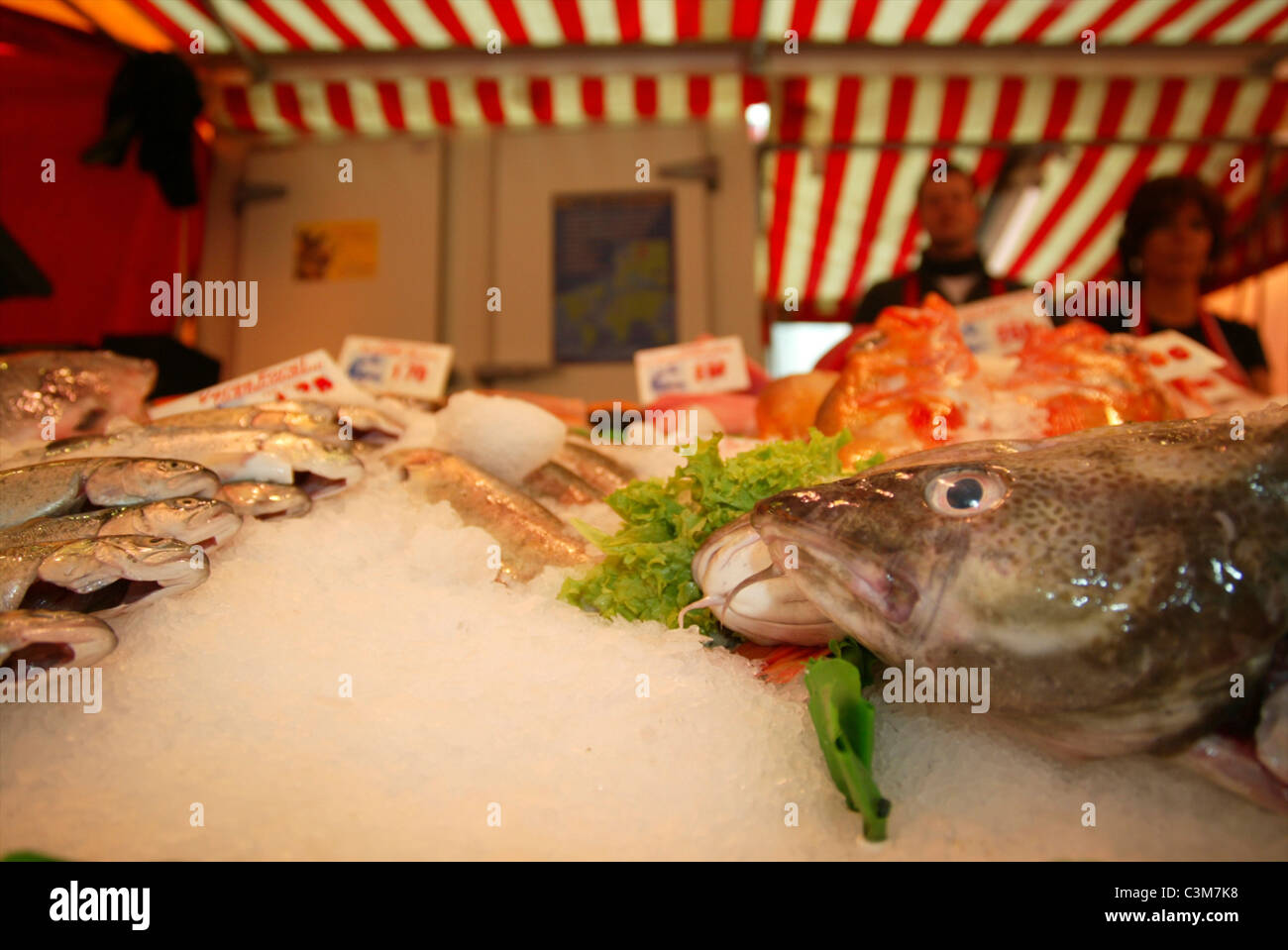 fishmarket in Amsterdam Stock Photo Alamy