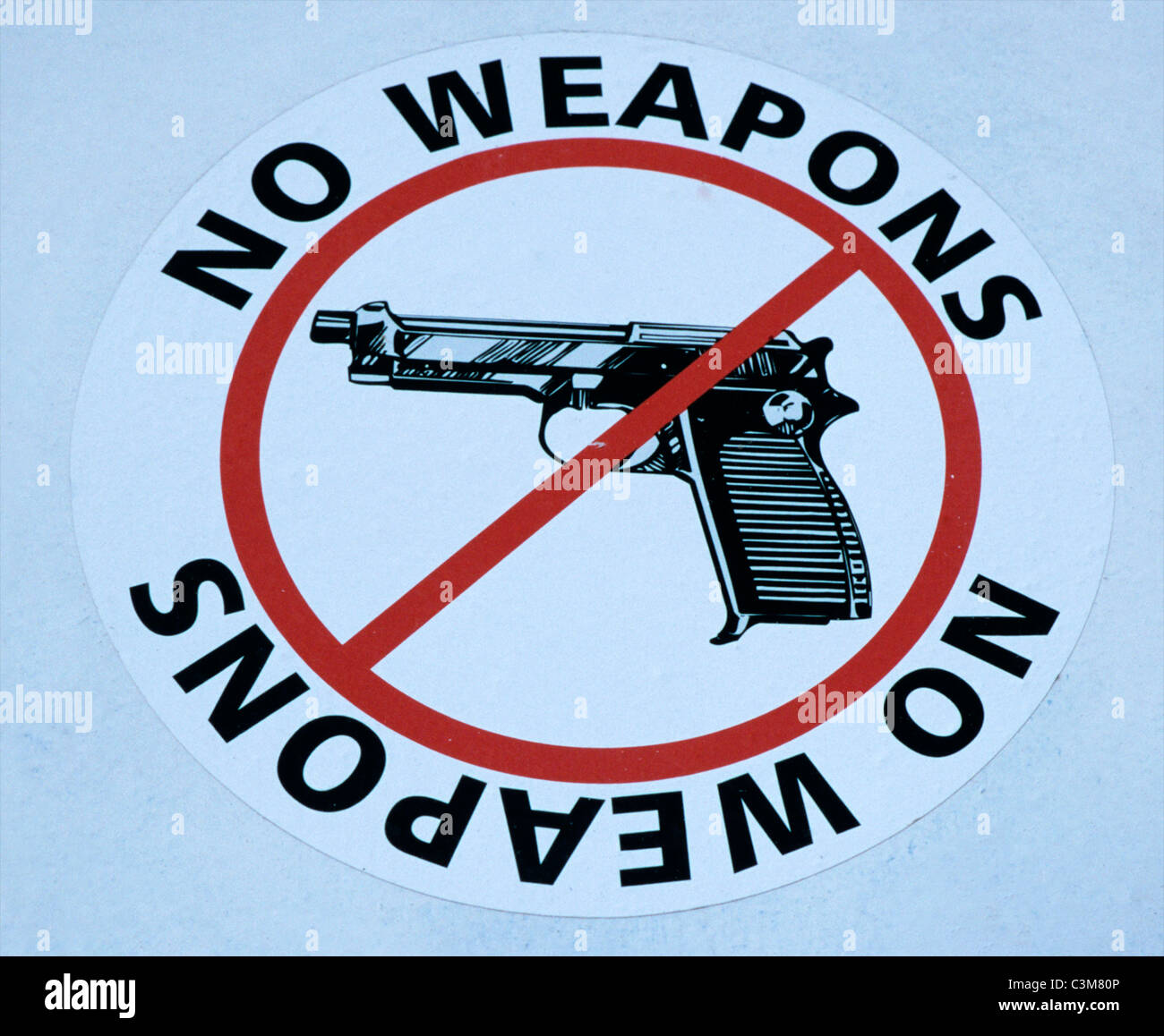 no weapons allowed Stock Photo