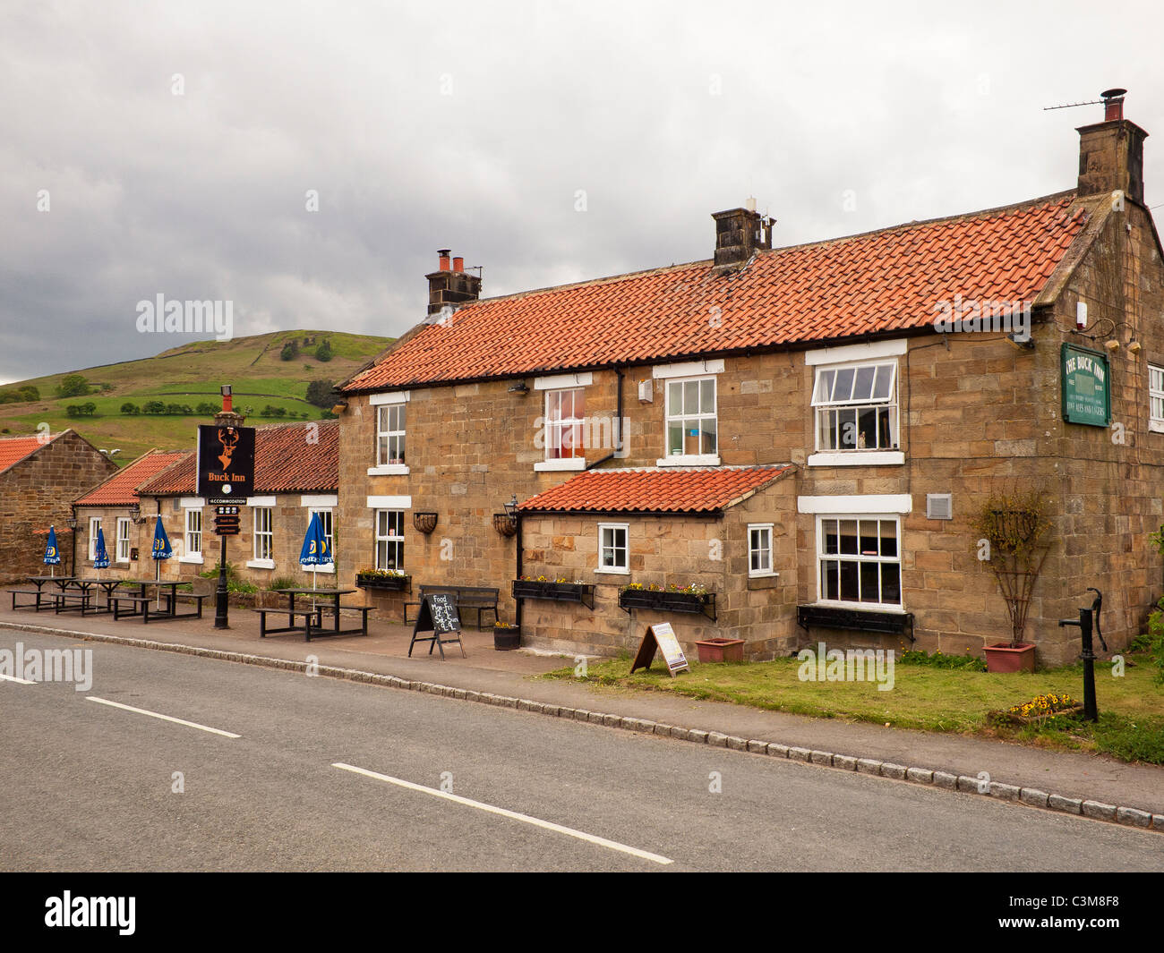 The Buck Inn in the village of Chop Gate in the Hambleton Hills in the