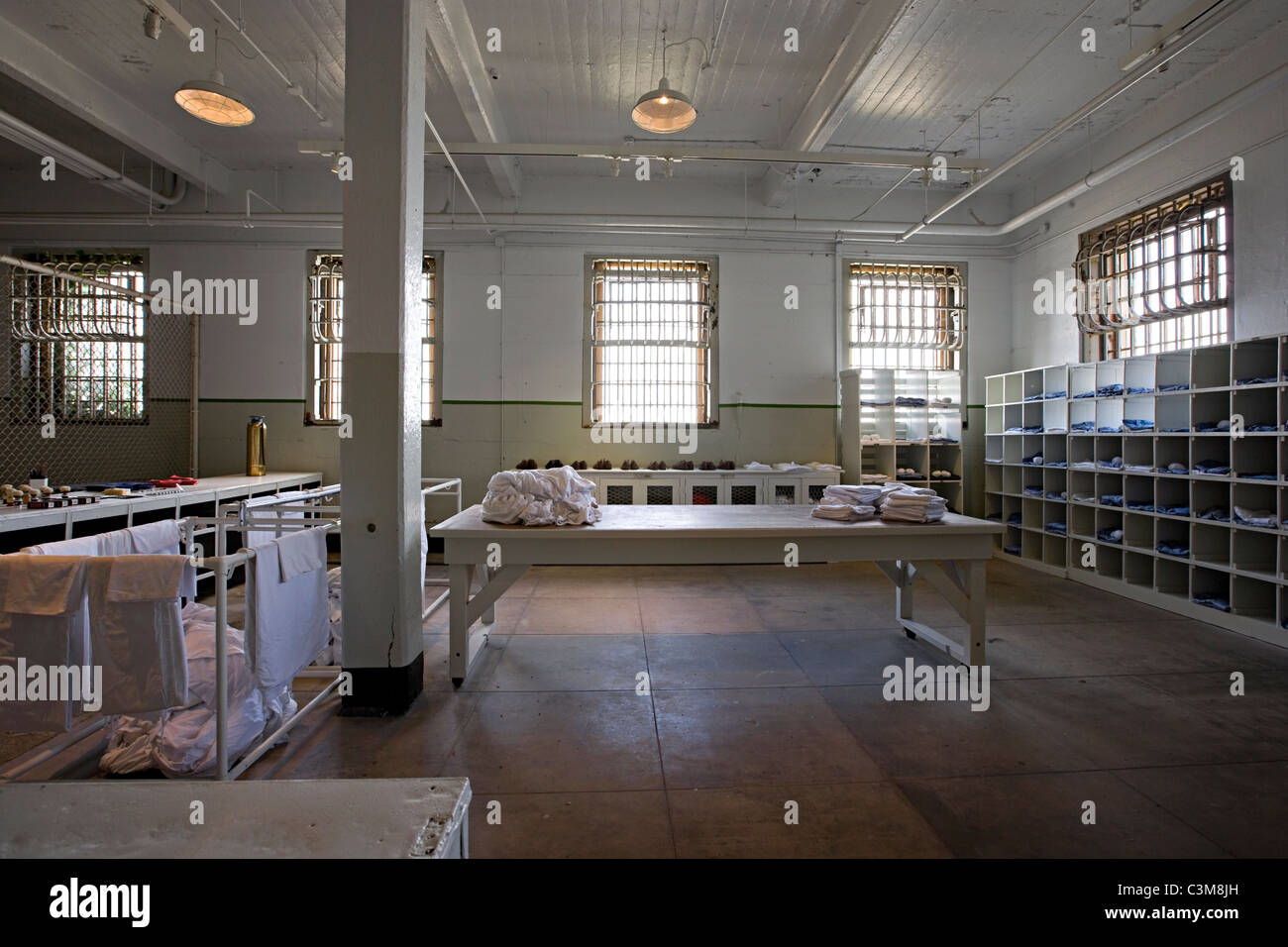 Laundry room at Alcatraz prison Stock Photo, Royalty Free Image ...