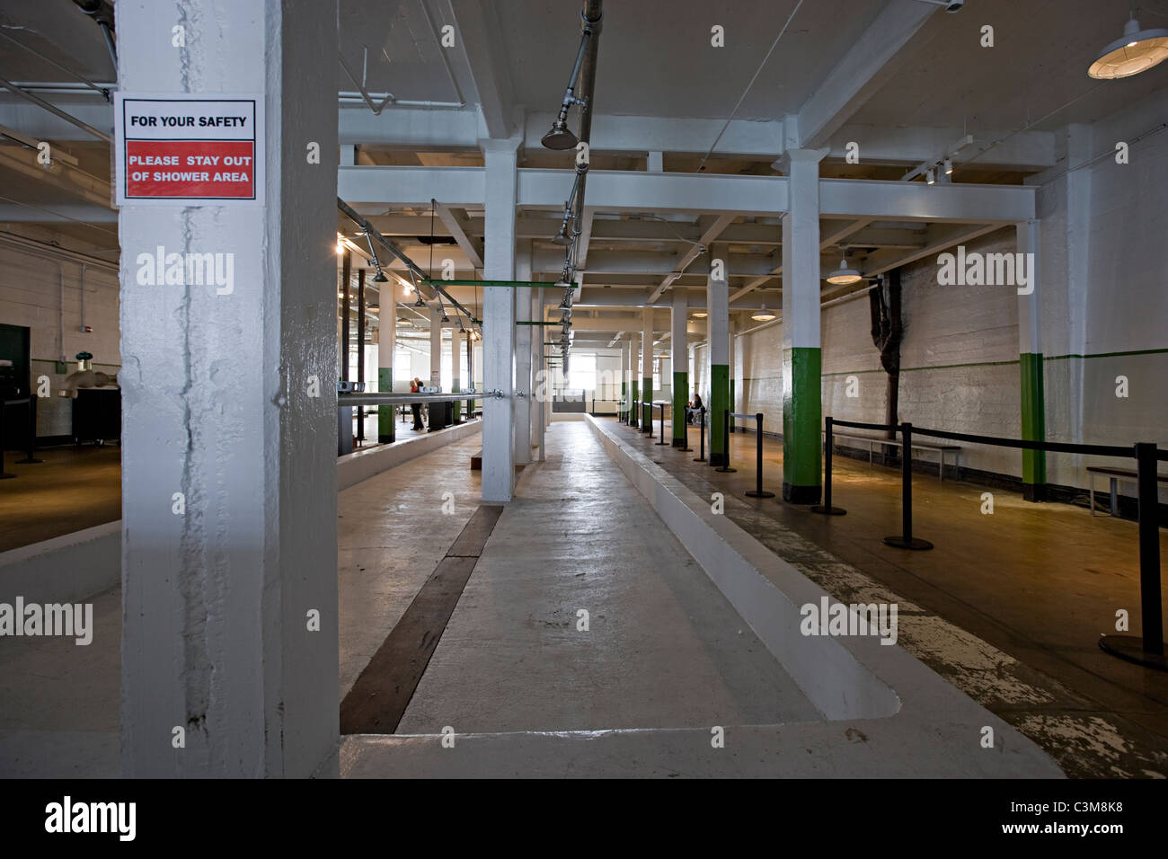 The showers at Alcatraz Stock Photo Alamy