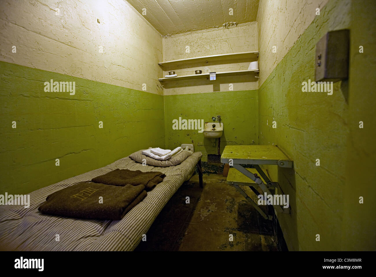 cell at Alcatraz Stock Photo