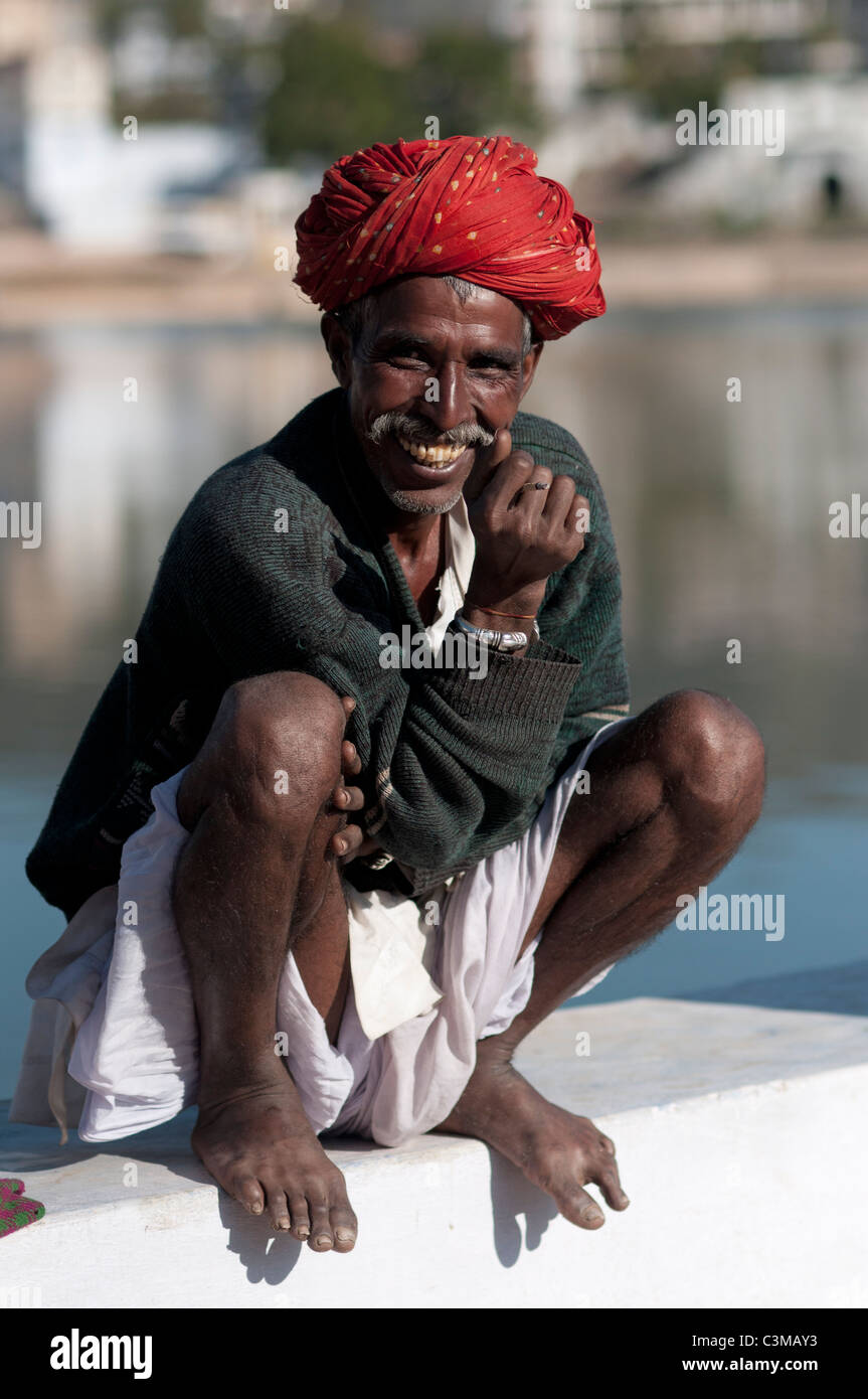 Indian man laughing. Stock Photo
