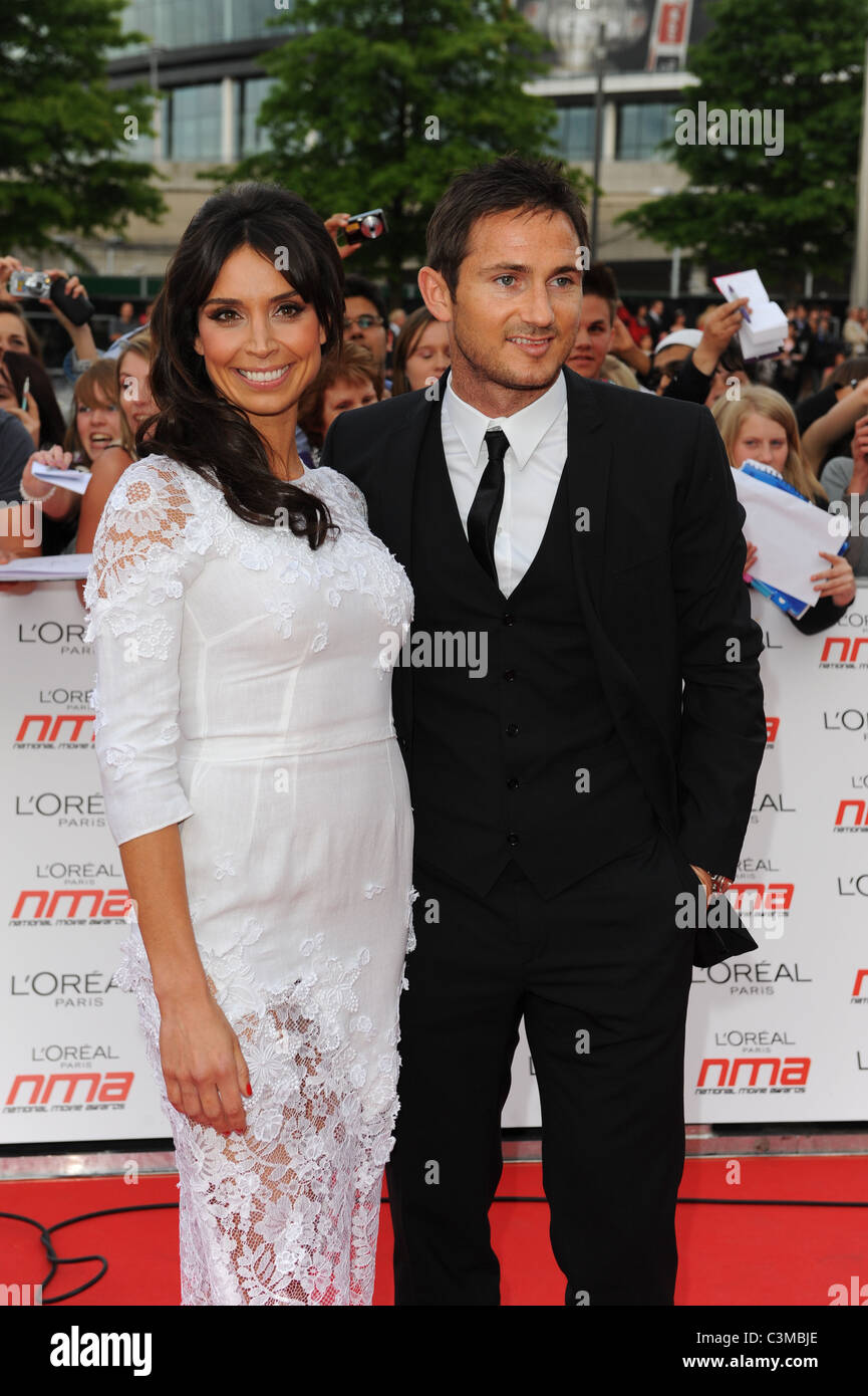 CHRISTINE BLEAKLEY & FRANK LAMPARD NATIONAL MOVIE AWARDS 2011 WEMBLEY