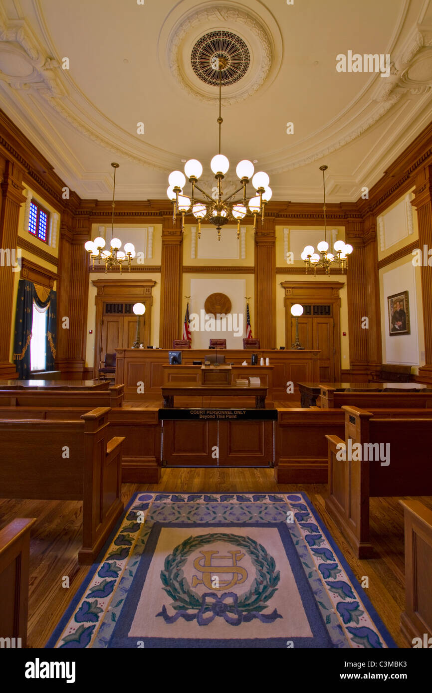 Historic Building Courtroom Court of Appeals Portland Oregon 2 Stock Photo