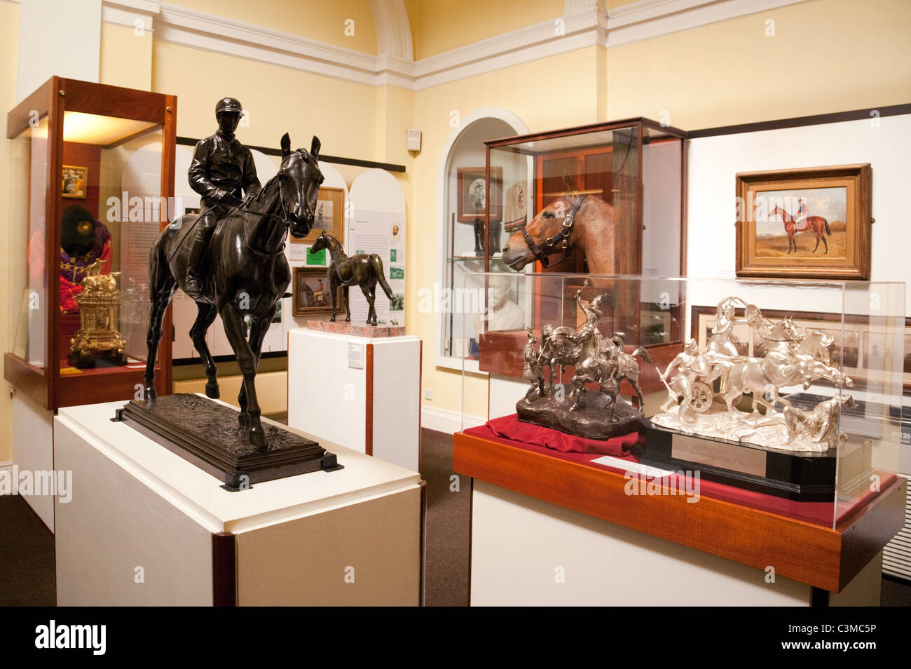 Inside the National Horseracing Museum, Newmarket Suffolk Stock Photo