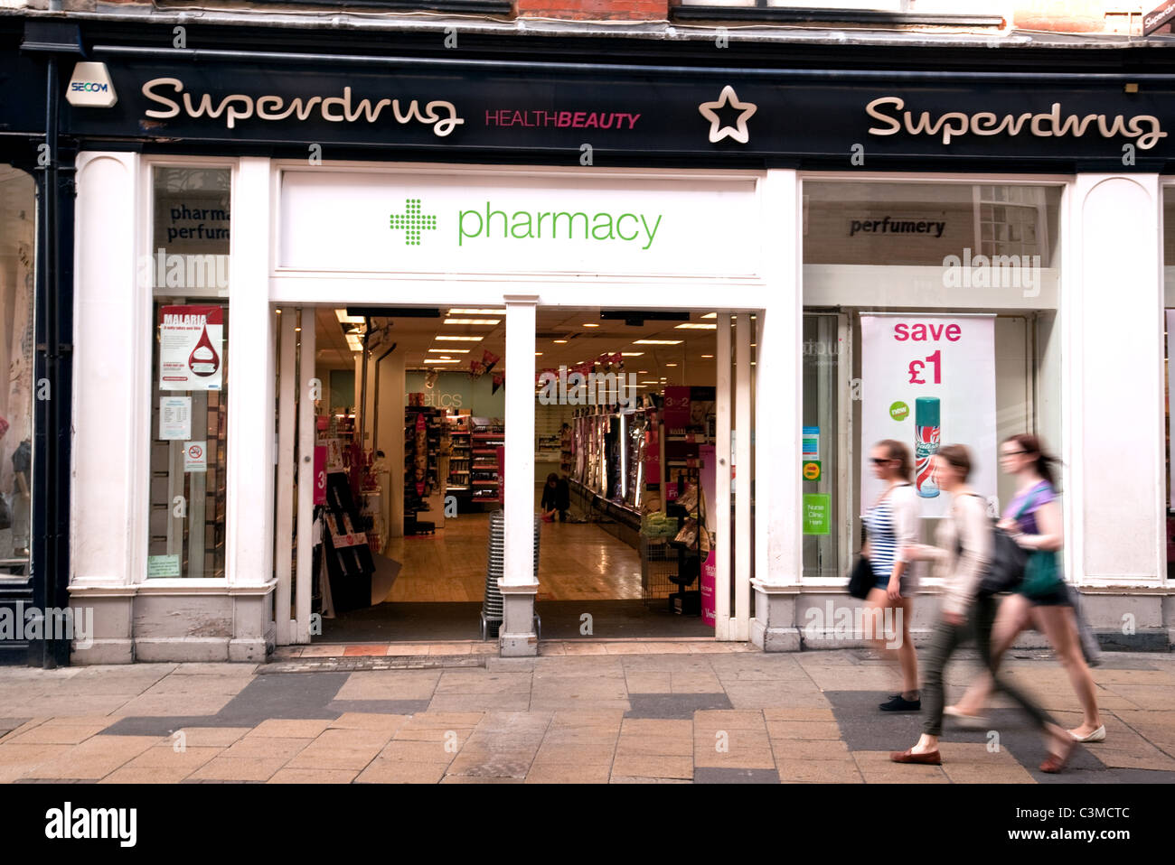 Superdrug pharmacy, Cambridge, UK Stock Photo
