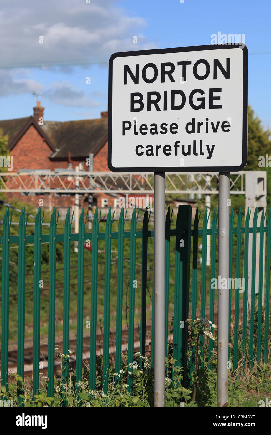 Norton Bridge in Staffordshire, England, location for a new high speed rail flyover for the West Coast line Stock Photo