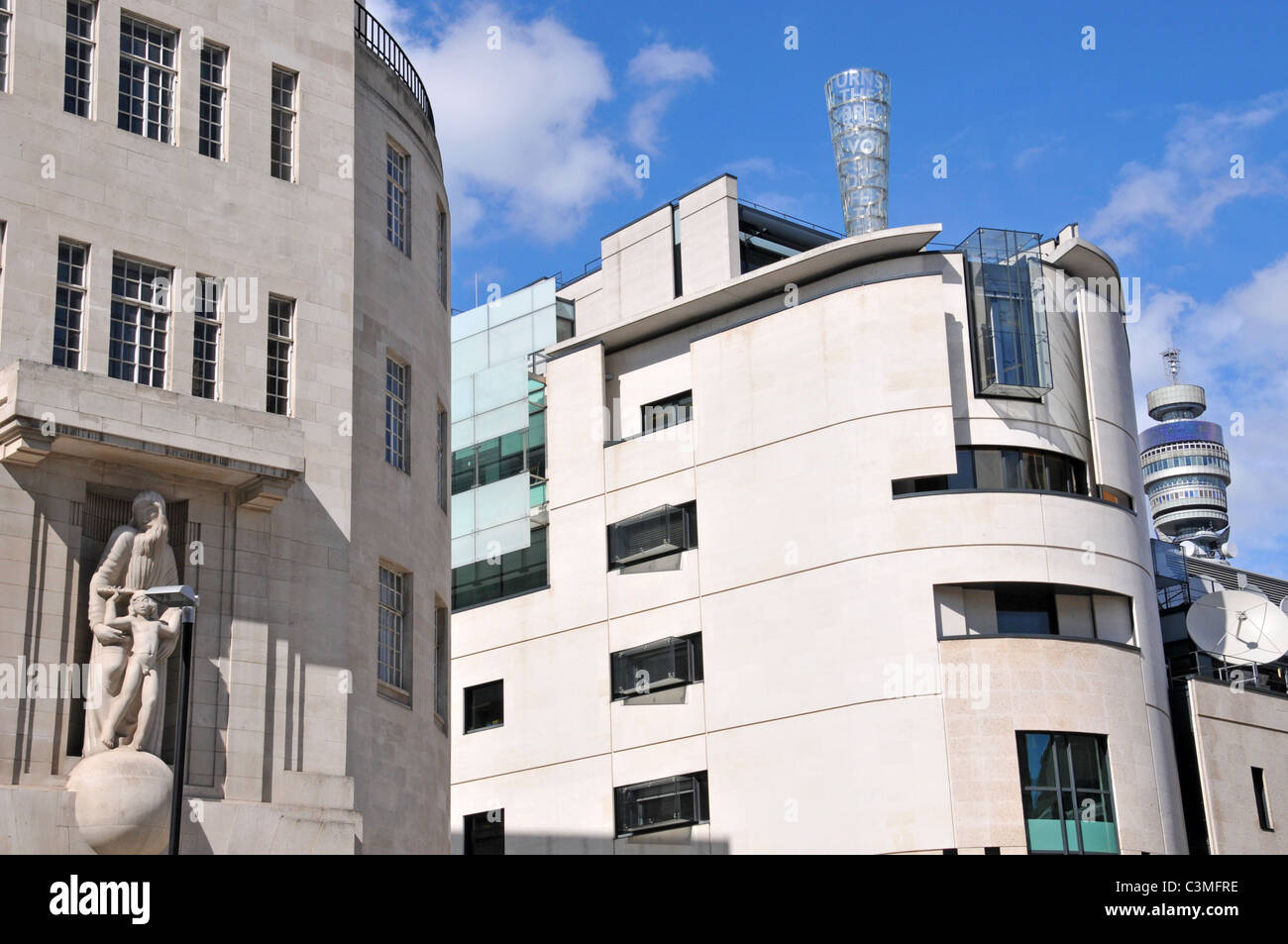 BBC Broadcasting House Portland Place Art Deco 1930s Stock Photo Alamy